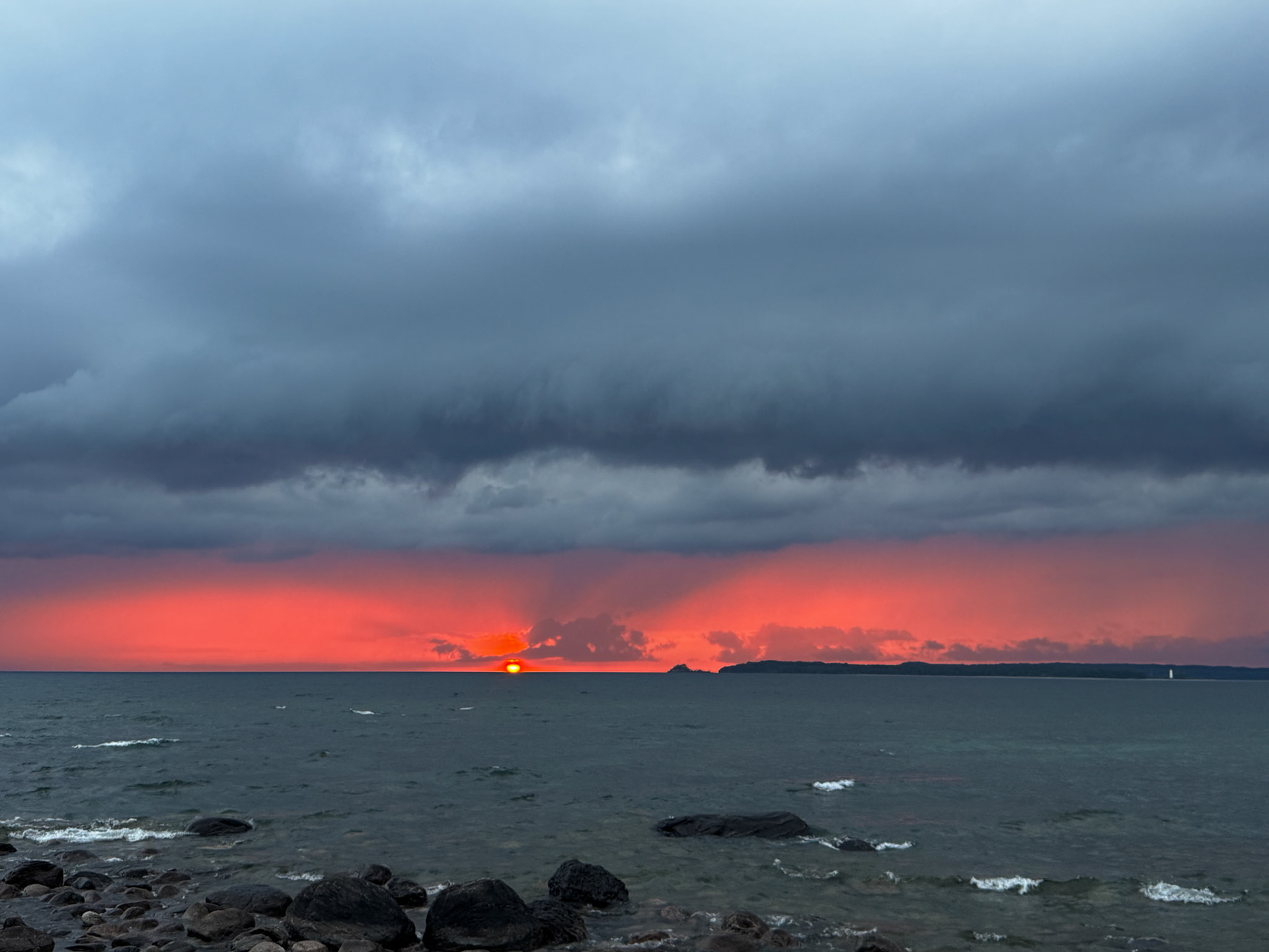 A beautiful sunset overlooking Christian Island
