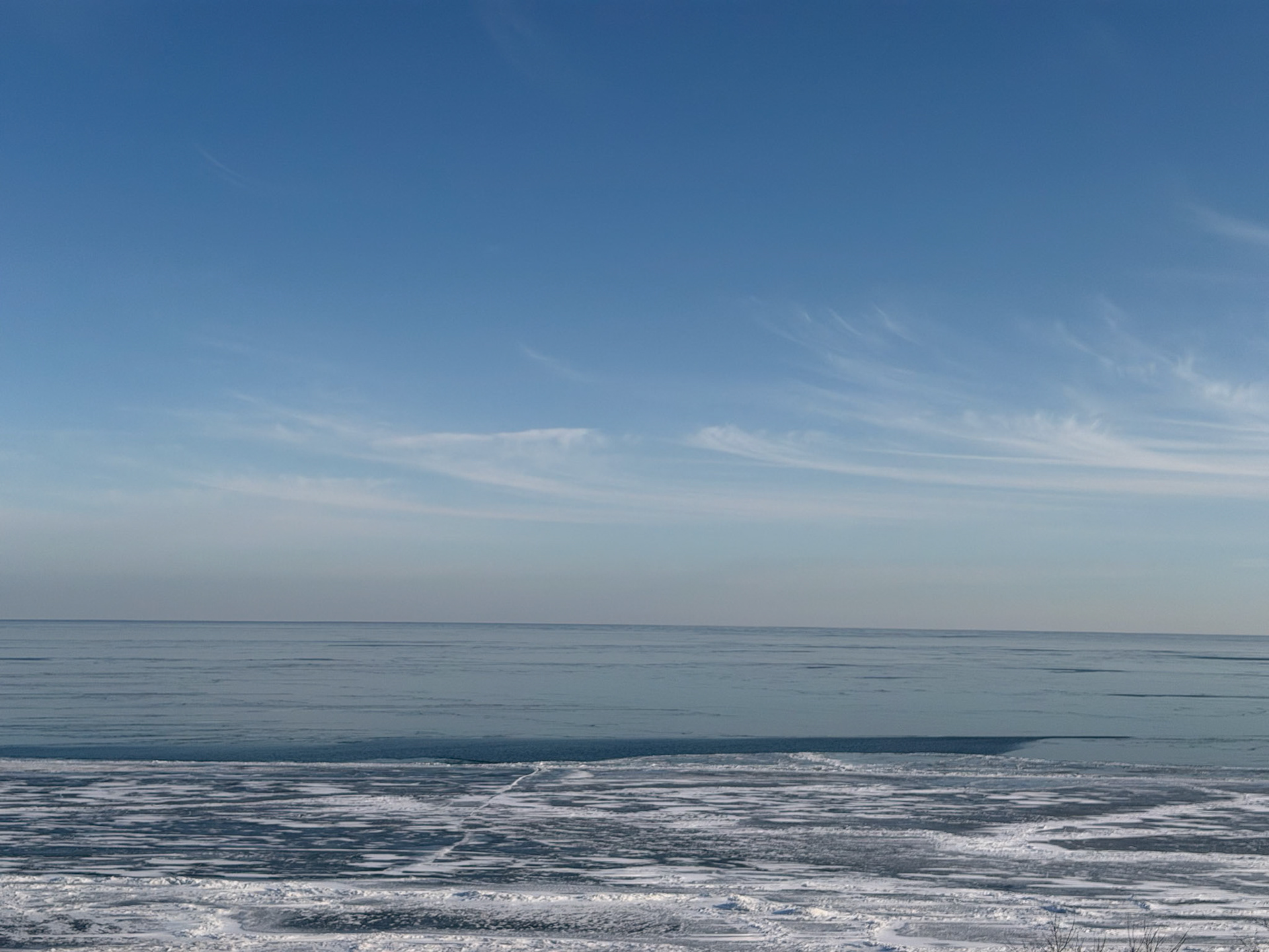 End of Iona Road overlooking Lake Erie - Feb 26, 2026