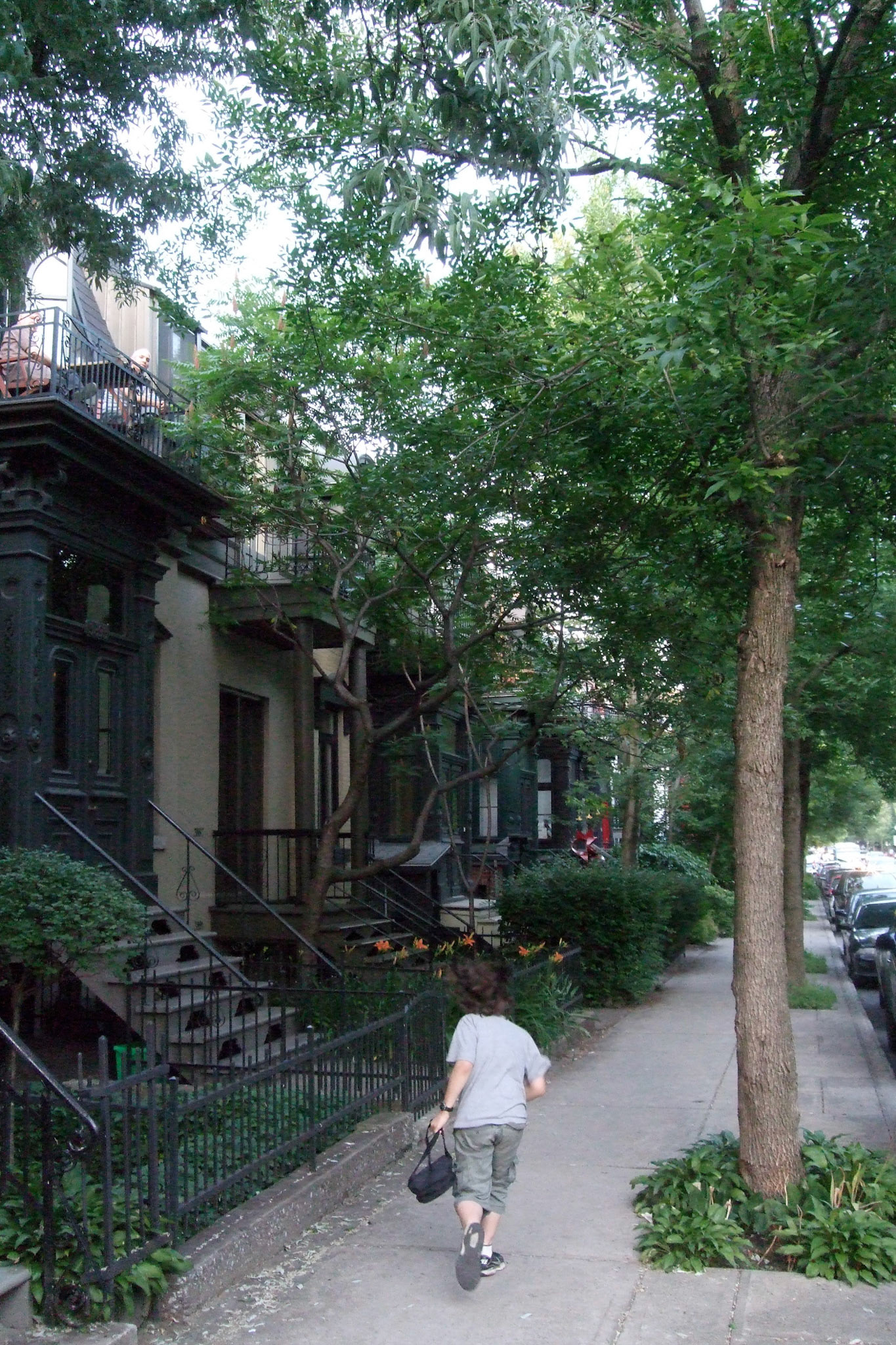 A row of houses in downtown Montreal