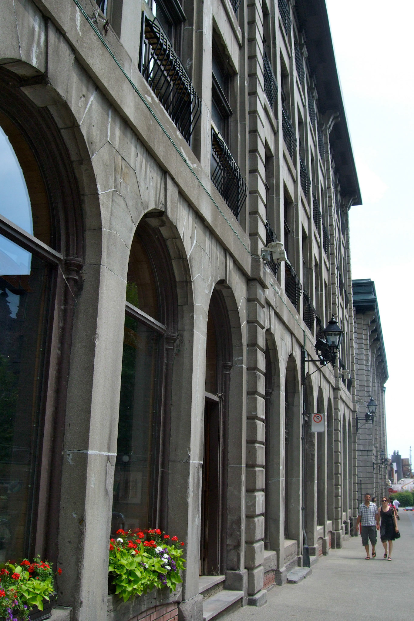 Arched widows in Old Montreal