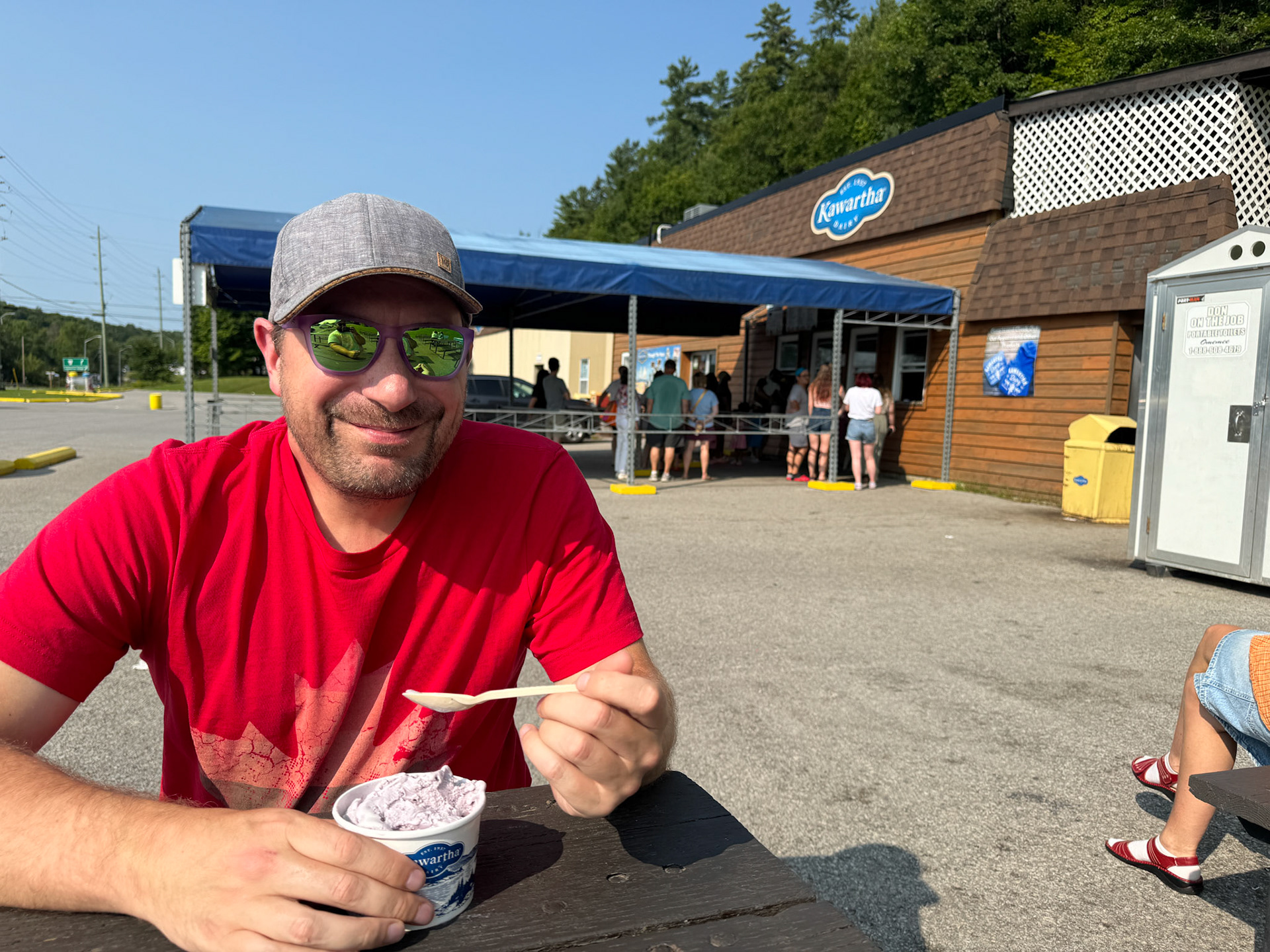 Stopped for ice cream at Kawartha Dairy in Minden