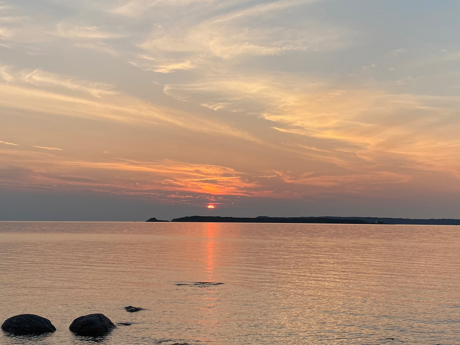 Cottage sunset - July 23, 2021