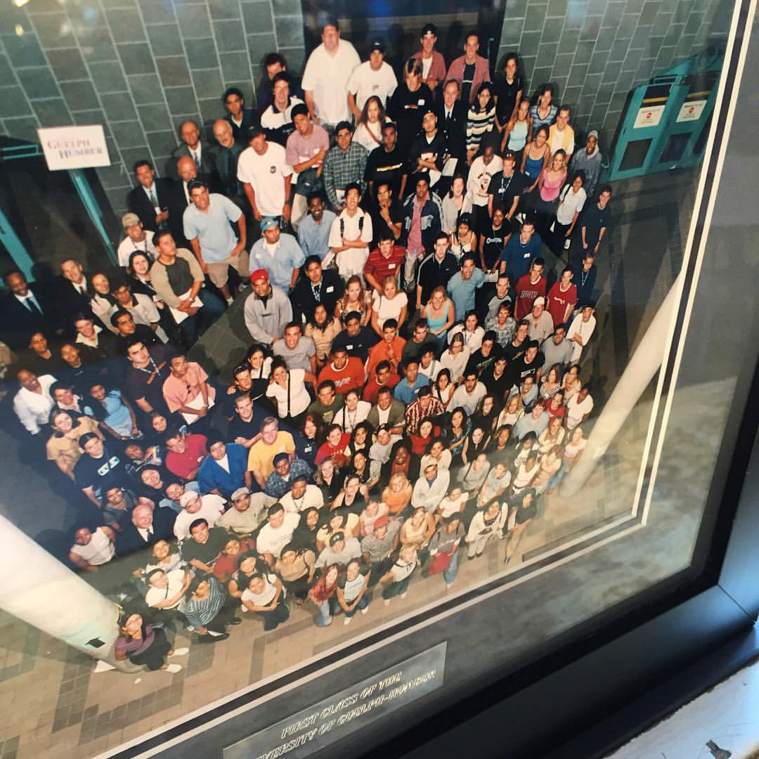 Photo of the entire 1st class of University of Guelph-Humber in Sept 2002! There were just over 200 of us: wow! @ghalumni #GHreunion