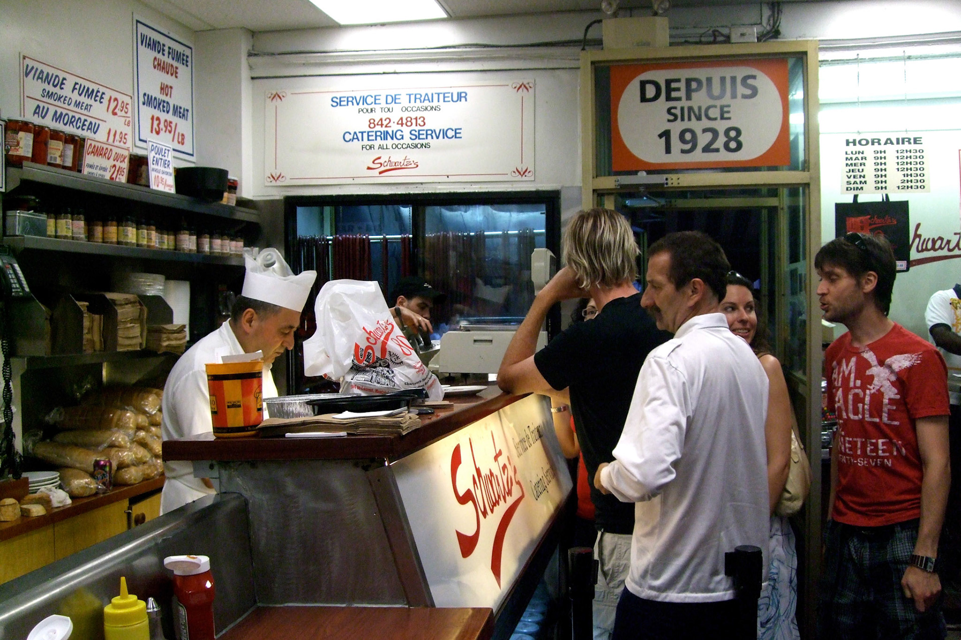 I can verify, the Montreal smoked meat sandwiches from Schwartz's are awesome
