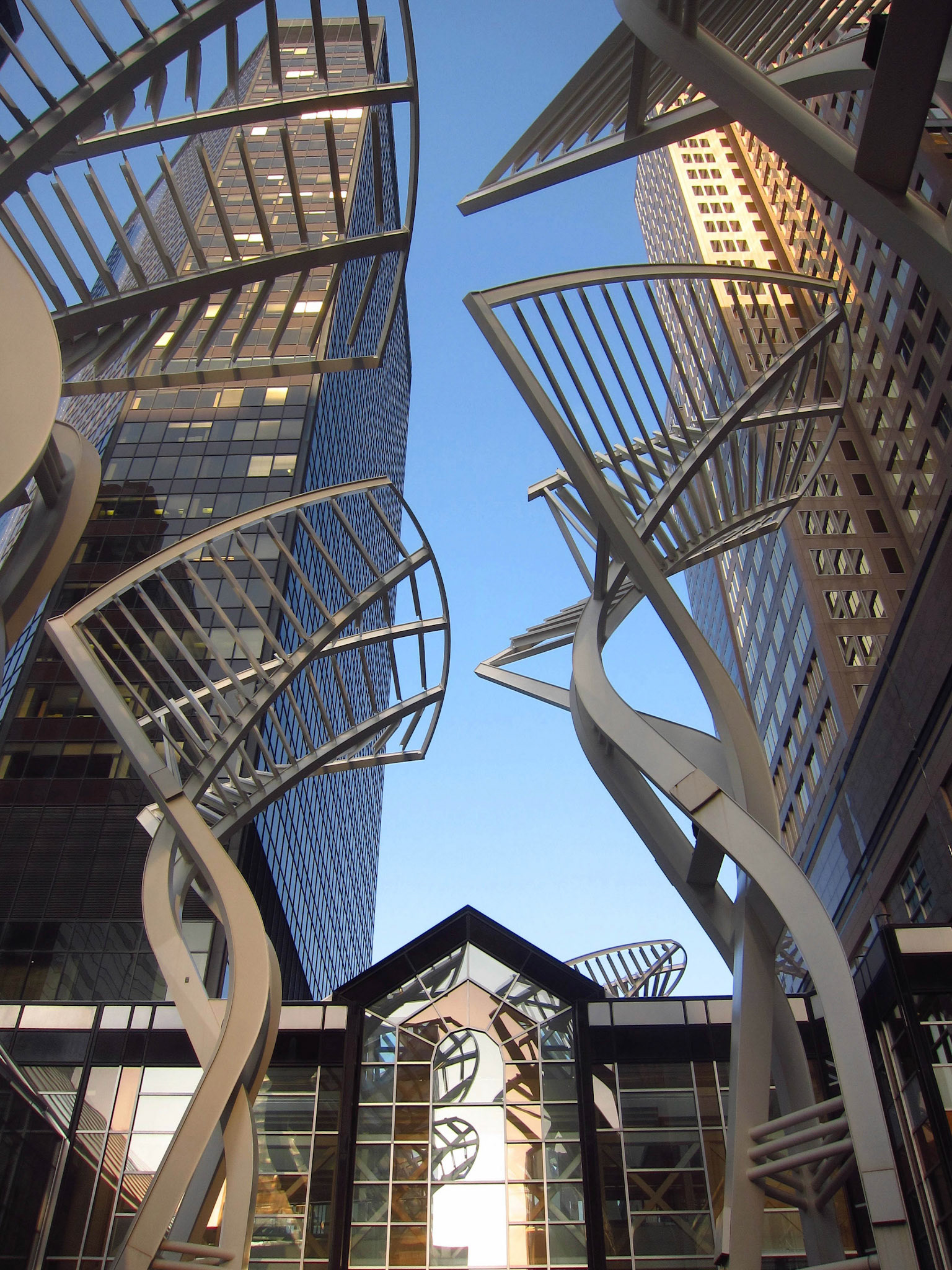 Love these interesting structures in downtown Calgary