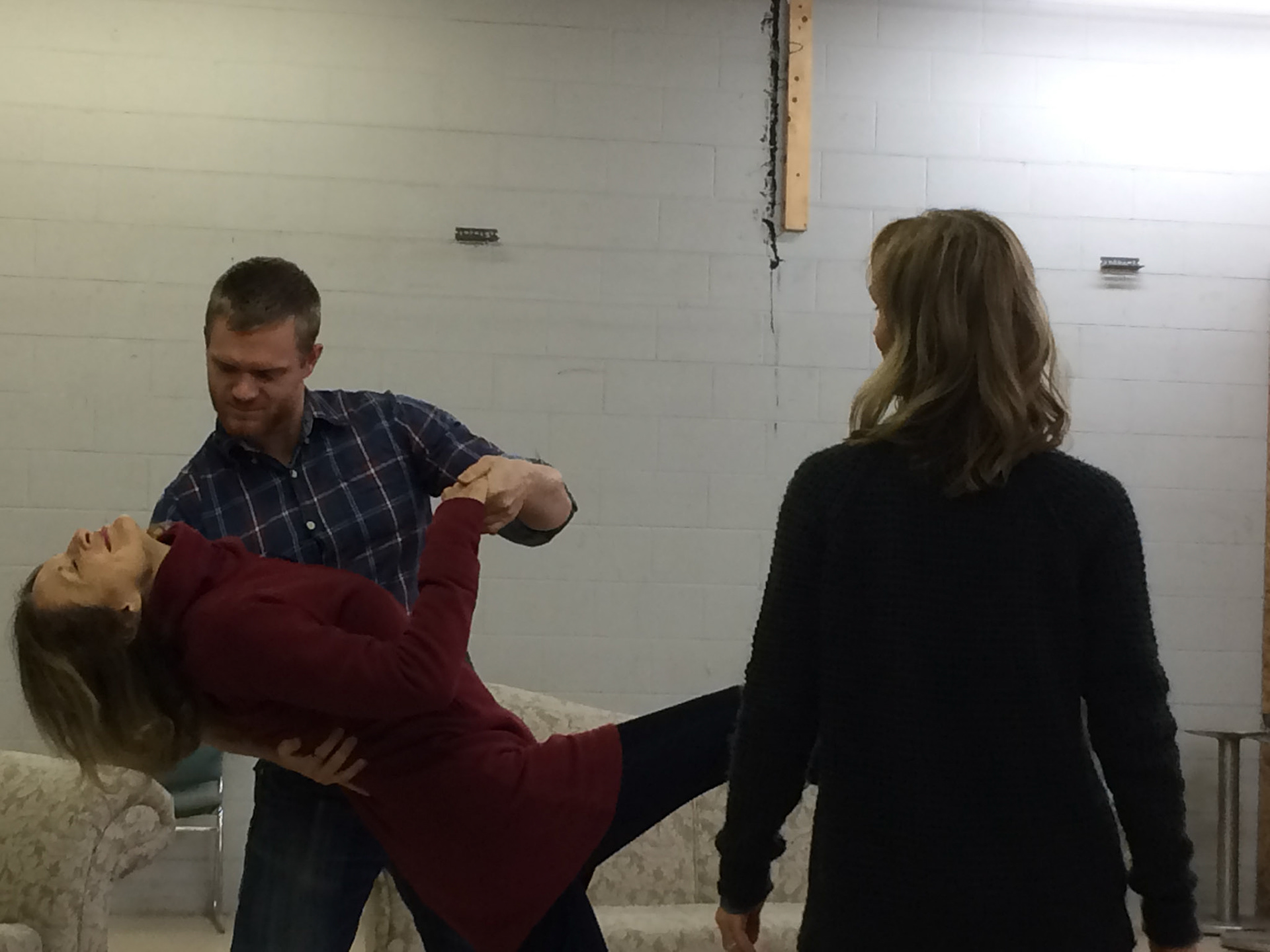 Rehearsals behind the scenes for "Vanya and Sonia and Masha and Spike" by Christopher Durang