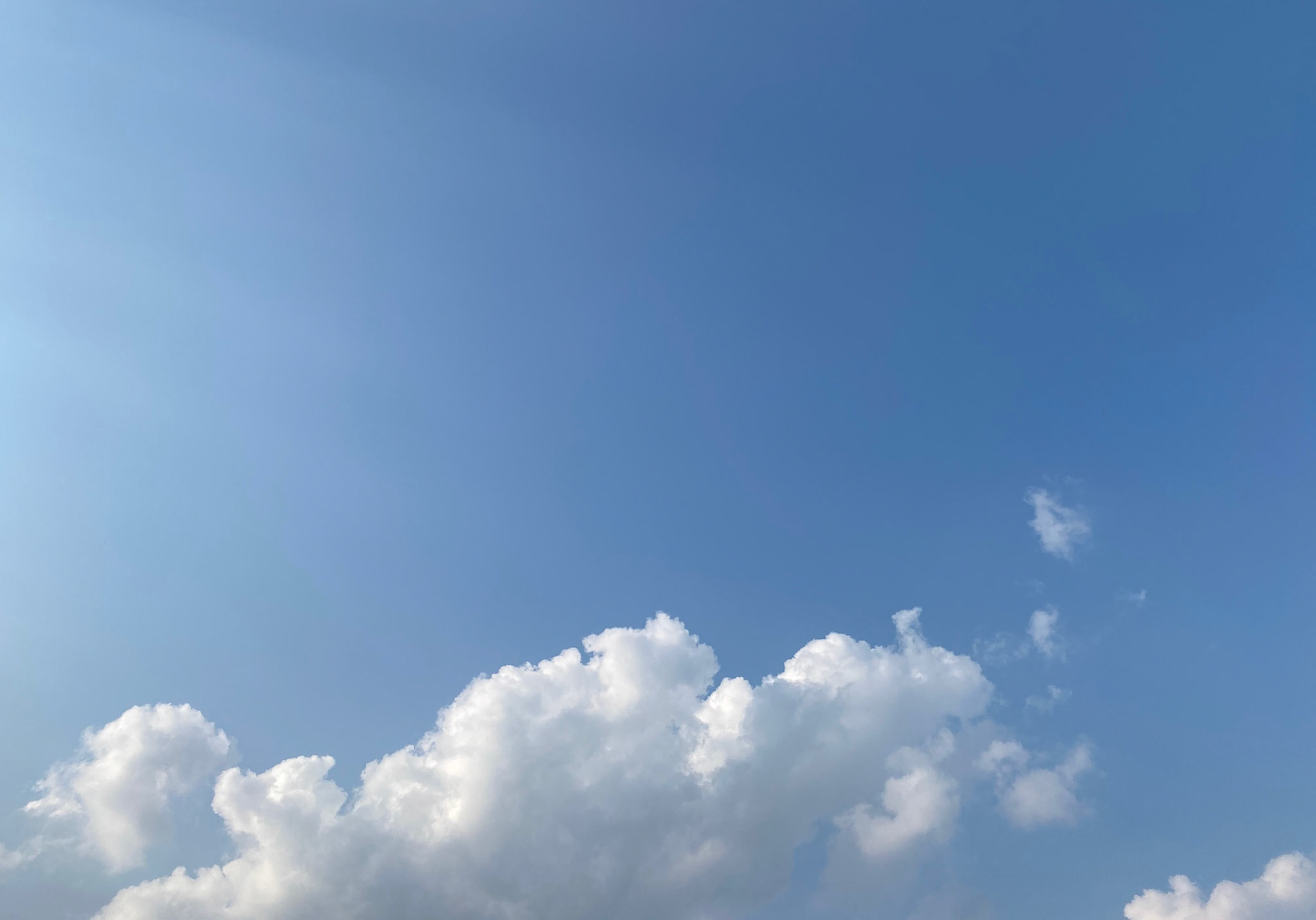 Summer sky over Victoria Park