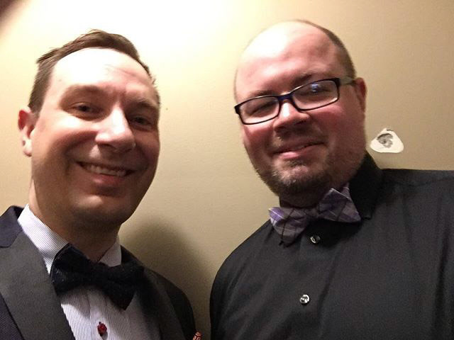 Fancy! @jeremythebass I am so proud of you and this show! A dream come true this journey! Opening night!!! #lcpvanya