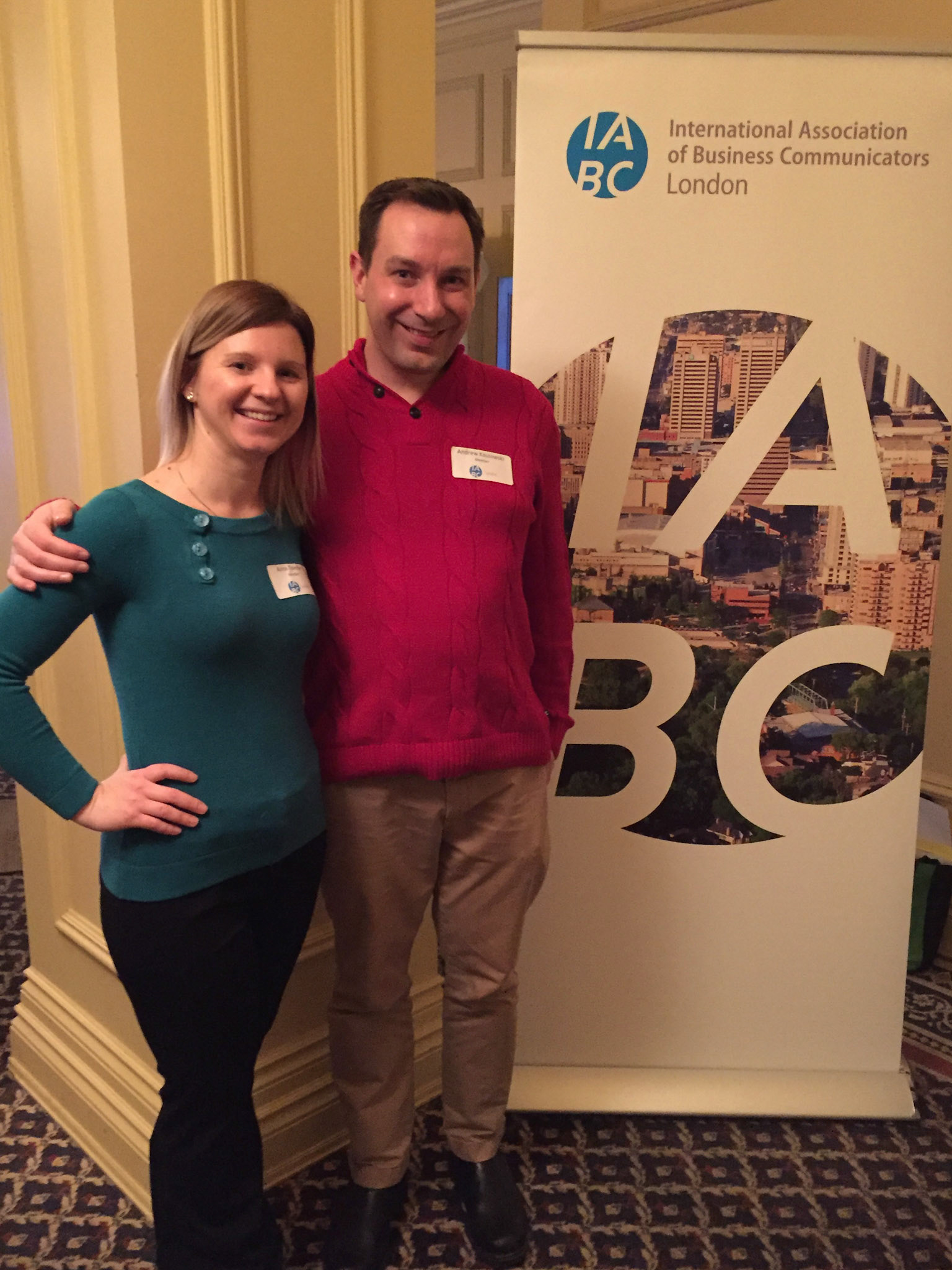 Aren't Anna and I a festive duo: hosting @iabclondon's #TheMerriestMonday!