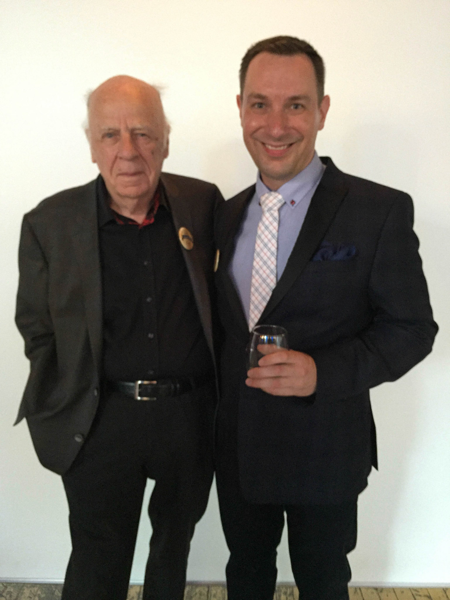 Here I am pictured with Michael Nightingale - the founding vice-provost of the University of Guelph-Humber. He was instrumental in bringing my alma mater into existance! Amazing to see him again!