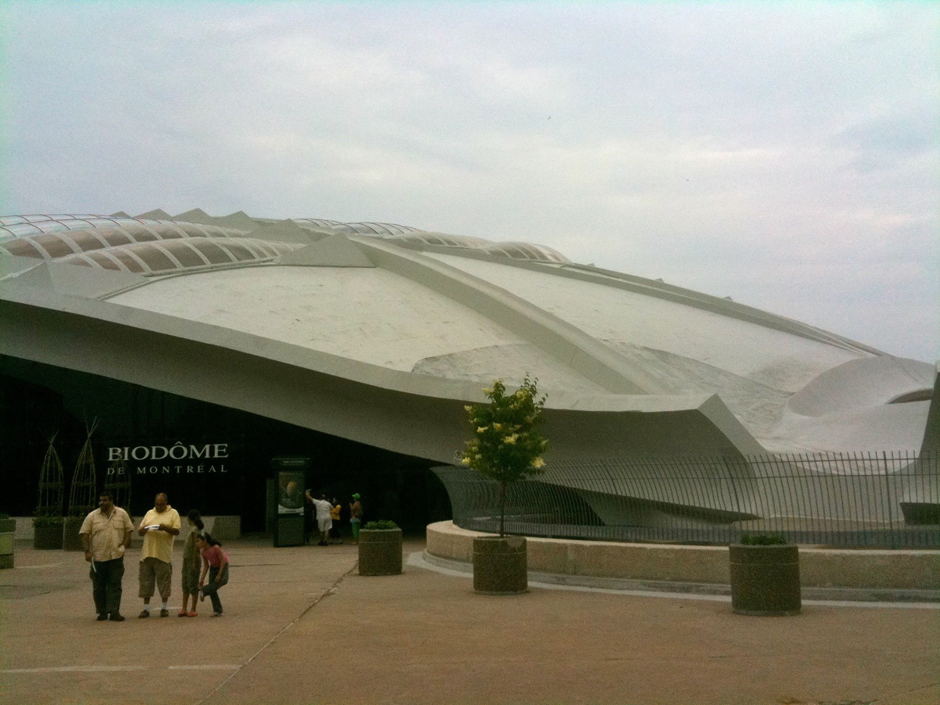 Montreal Olympic Stadium and the Montreal Biodome (originally the cycling velodrome)