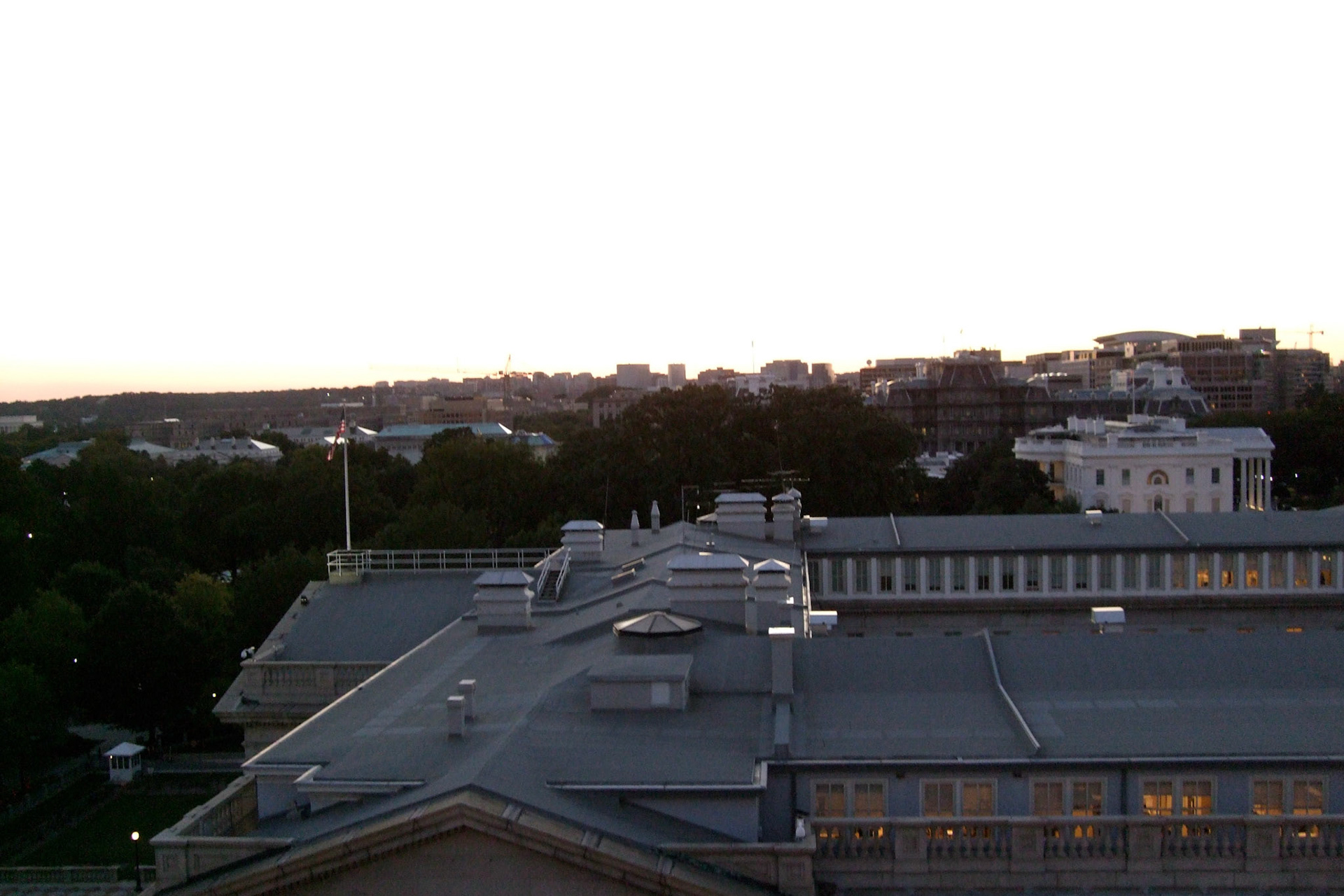 The view from the W Hotel rooftop bar