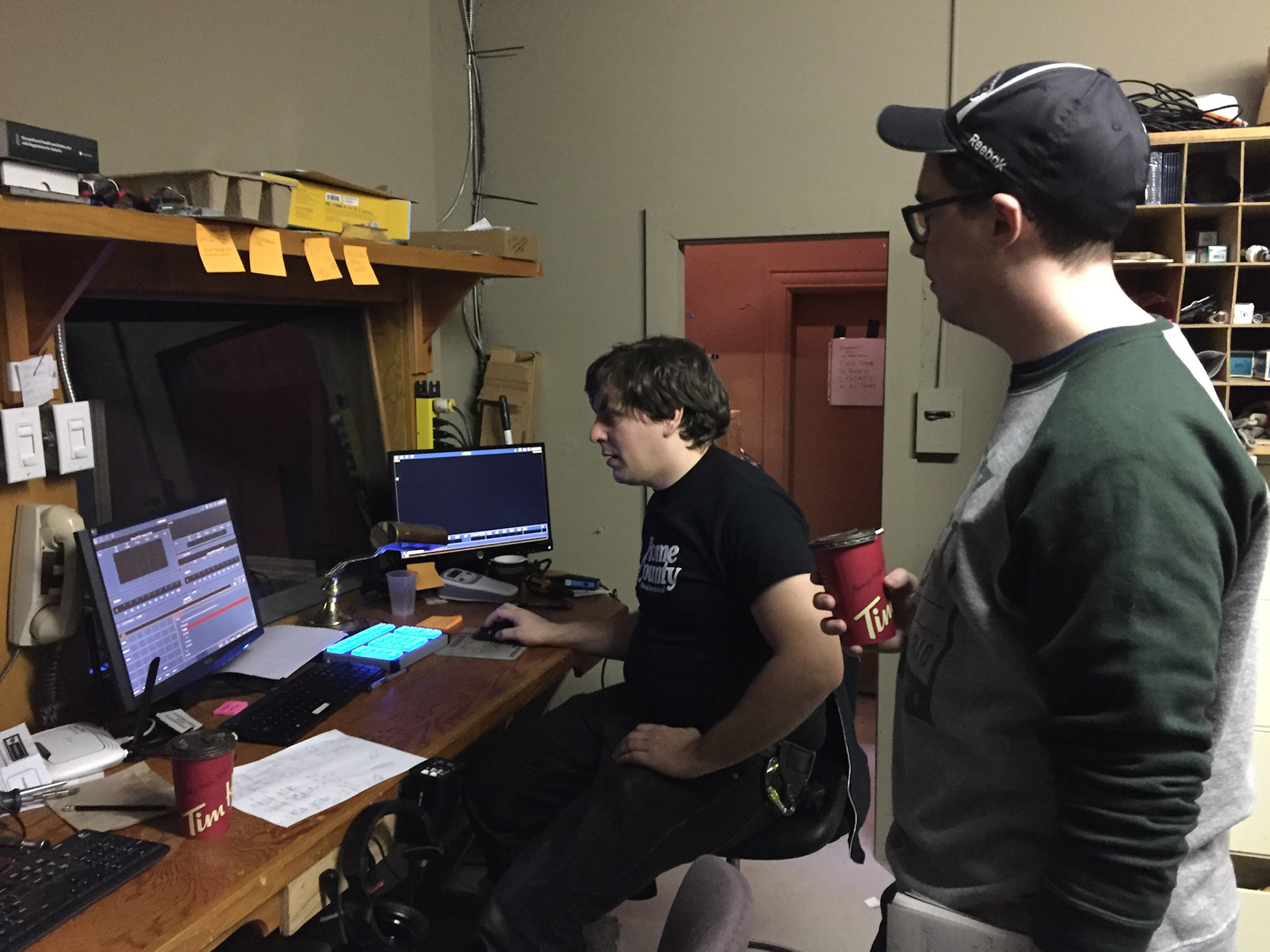 Steve and lighting designer Sid