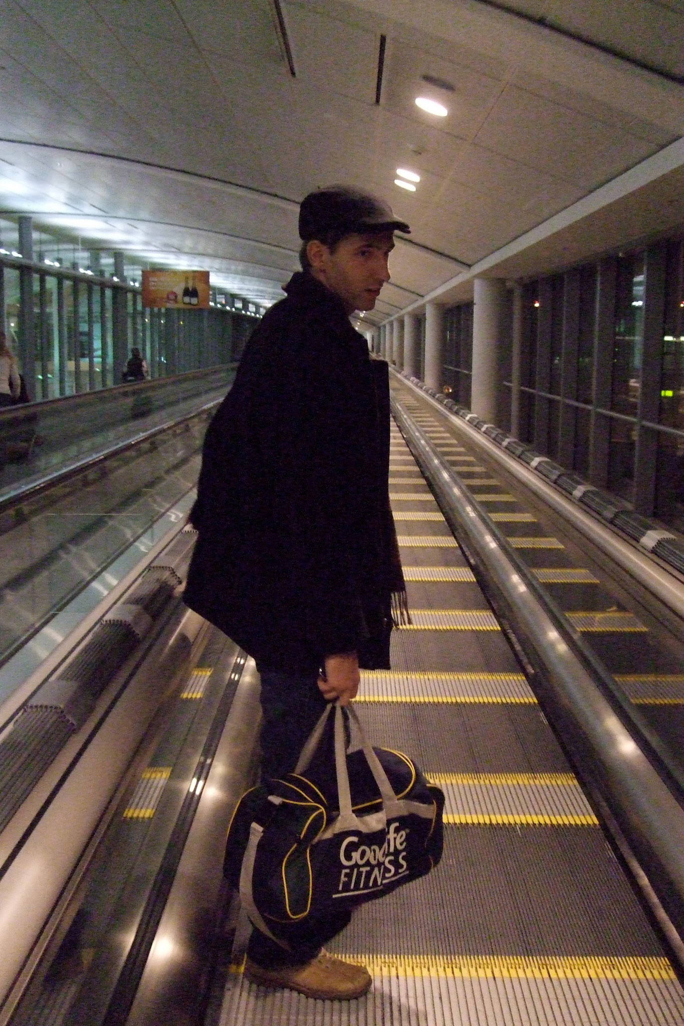 My friend Matt Tate, travelling with me to France for New Years