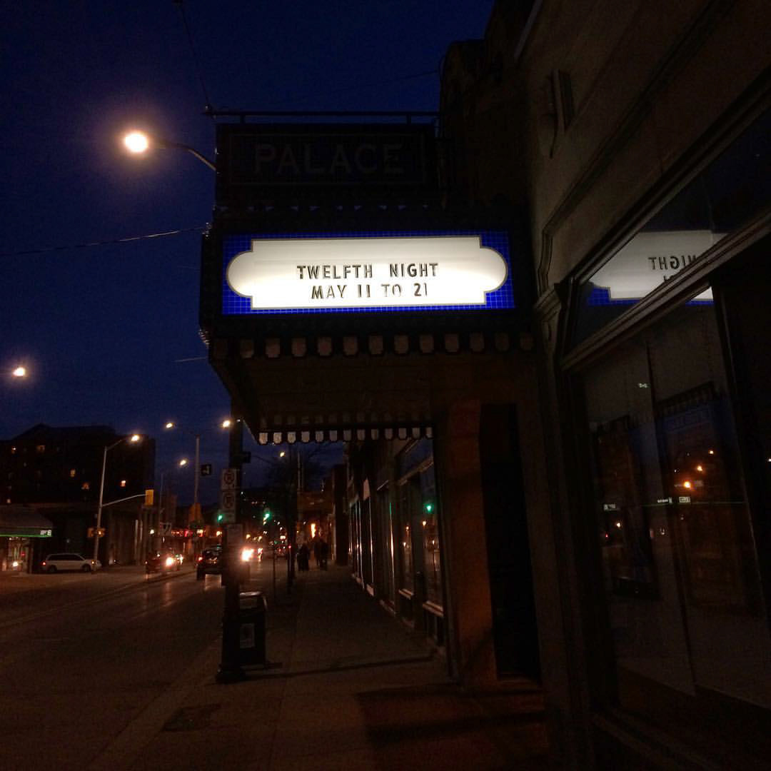 This just got real! Twelfth Night marquee went up at @atthepalace!! #LCP12th
