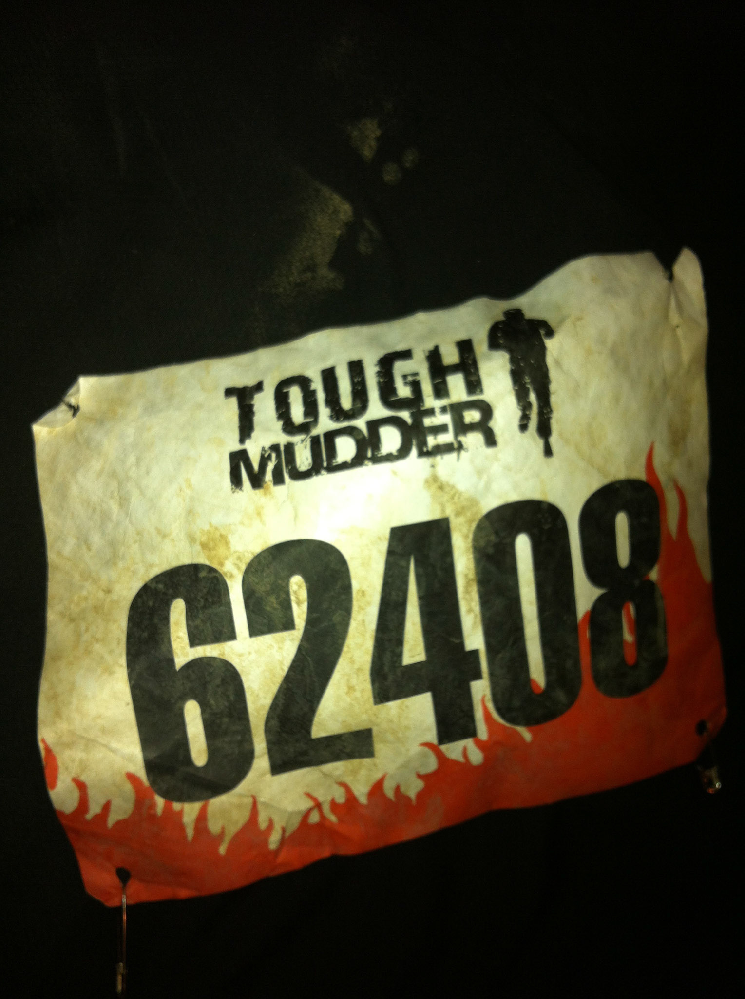 My Tough Mudder bib took quite a beating
