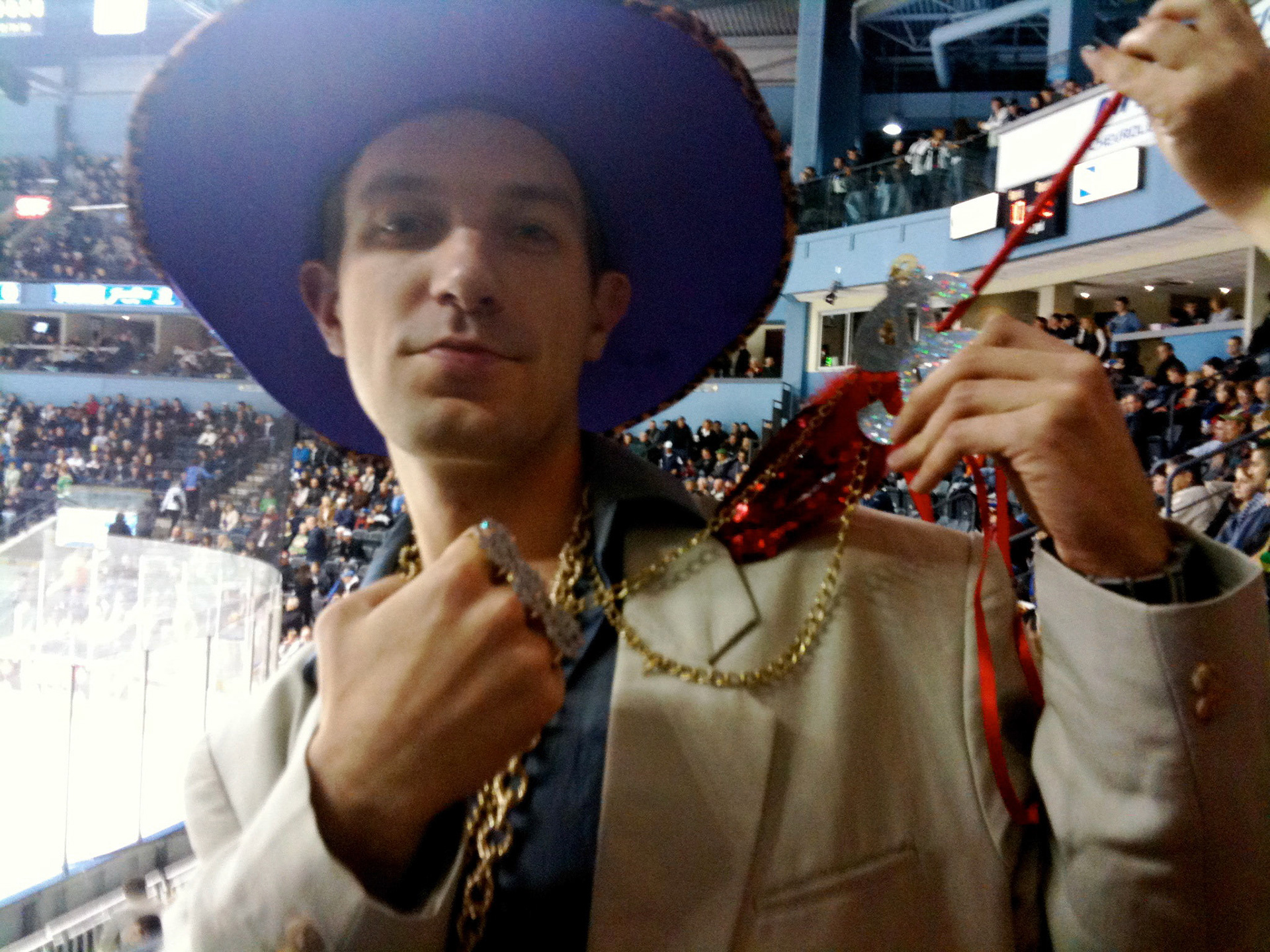 Pimpin' it up for the Devil's Night TechAlliance Knights Game