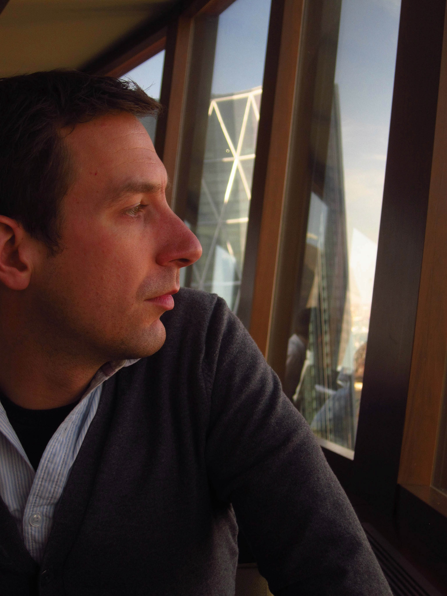 Enjoying the view from the Calgary Tower