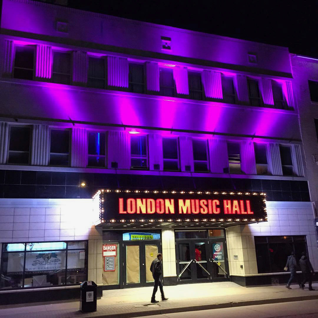 London Music Hall! Loving your new facade and marquee! Way to add colour and life to downtown!!