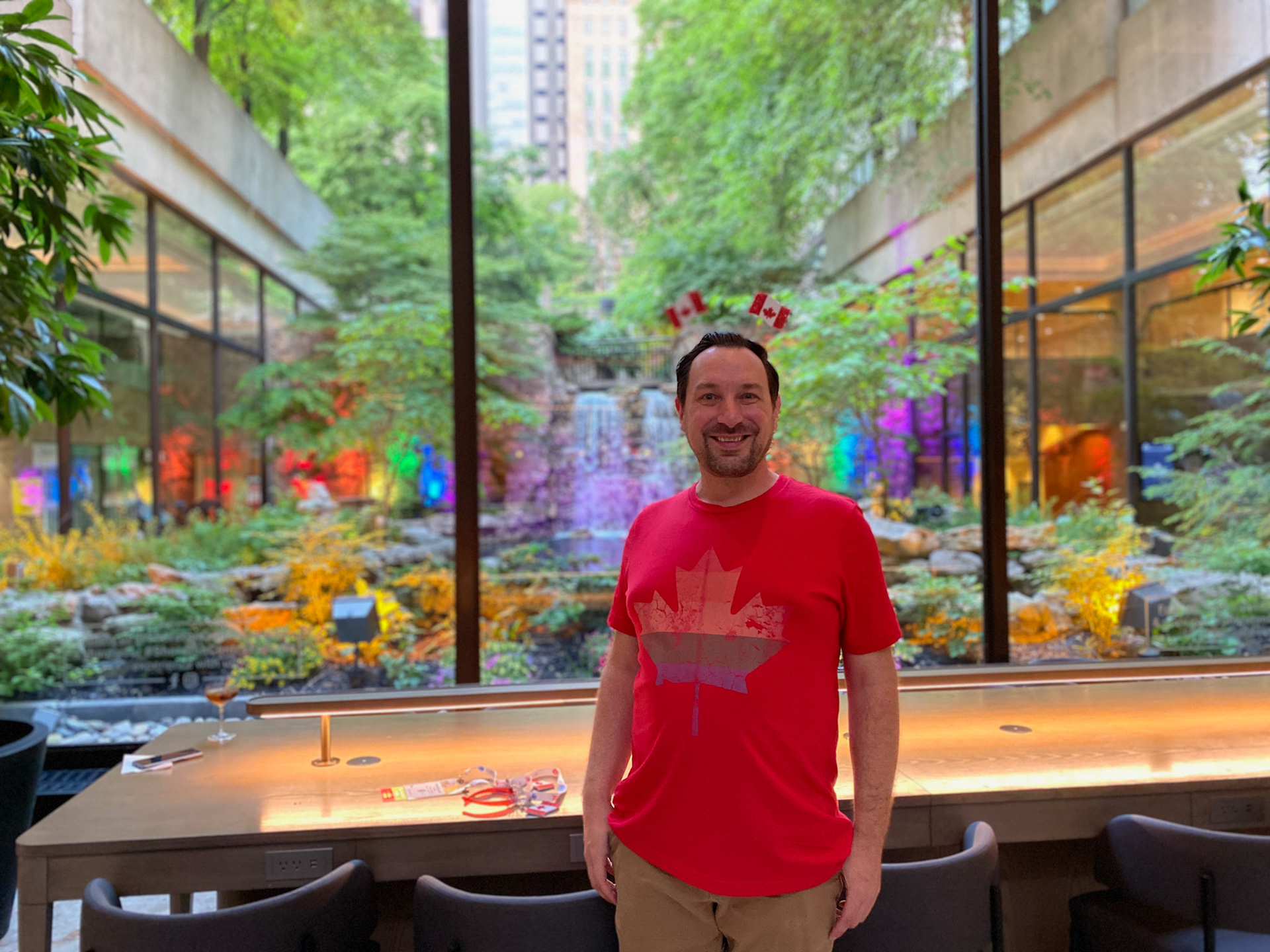 Getting ready for the Canada Party