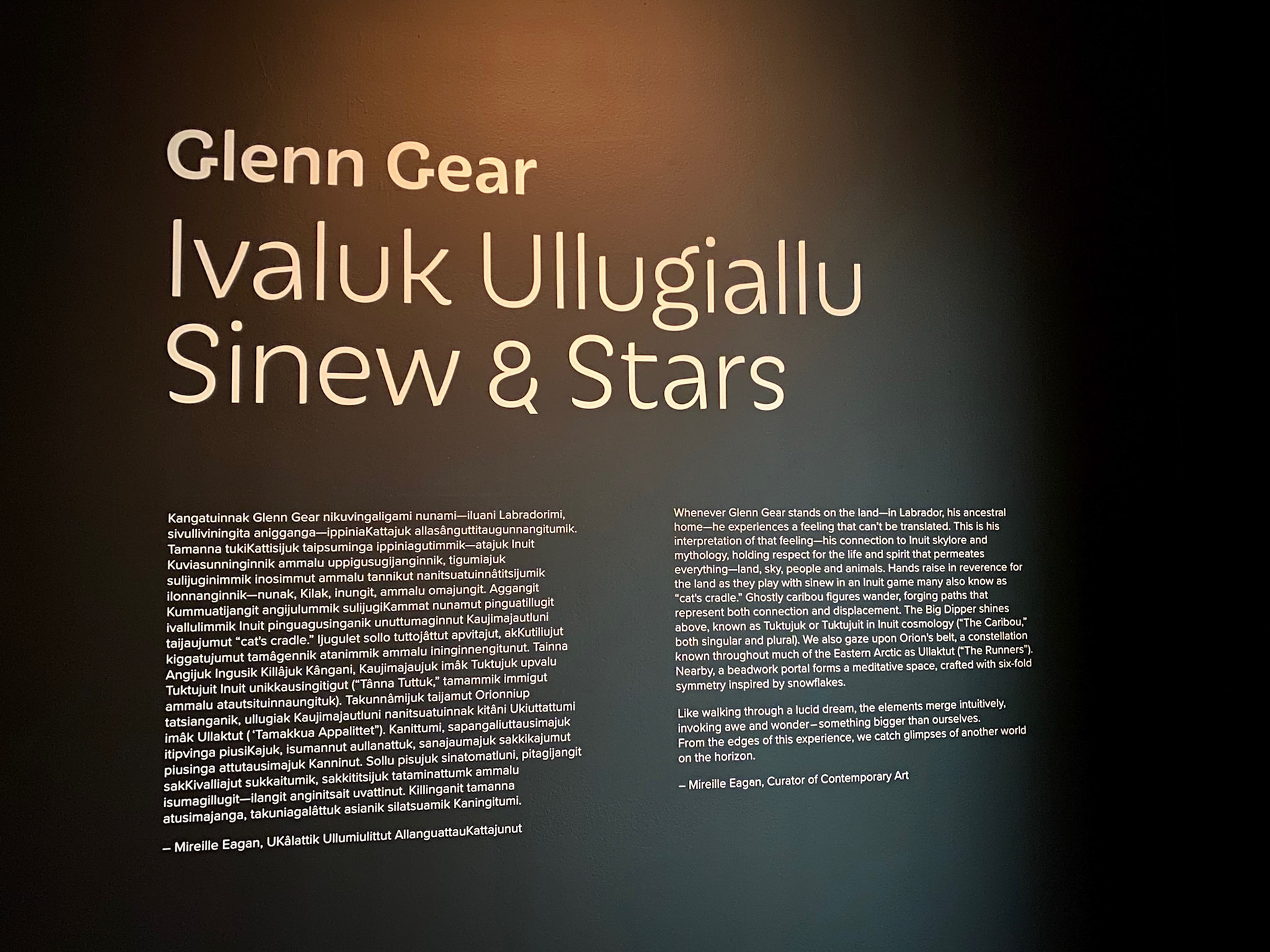 “Sinew &amp; Stars” by Glenn Gear