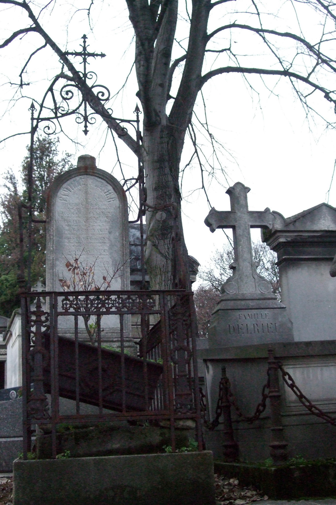 Ancient grave monuments at Pere Lachaise