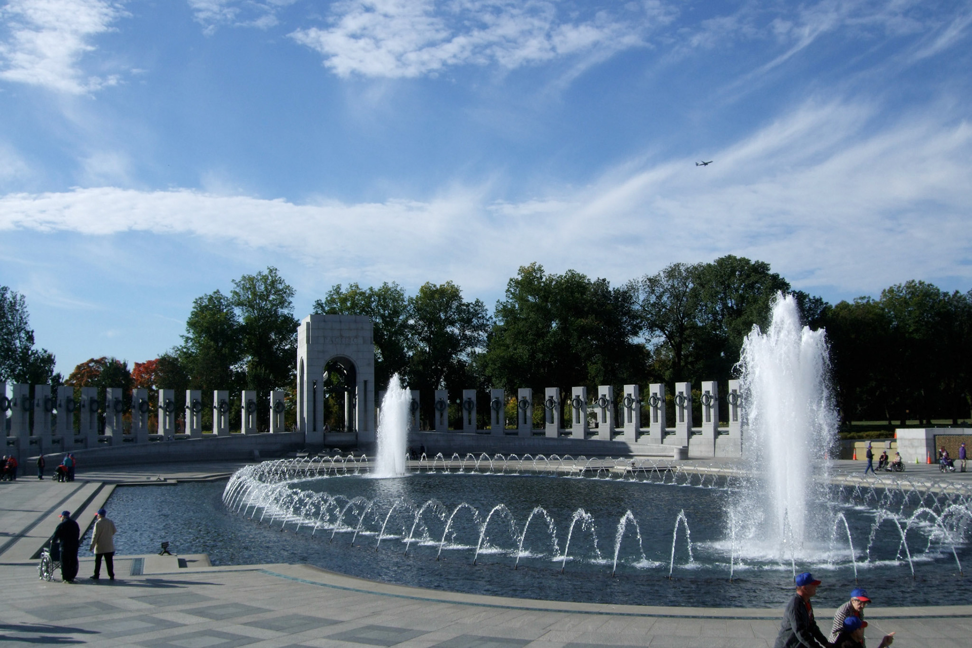 Quite moving to see the veterans touring the World War II meorial