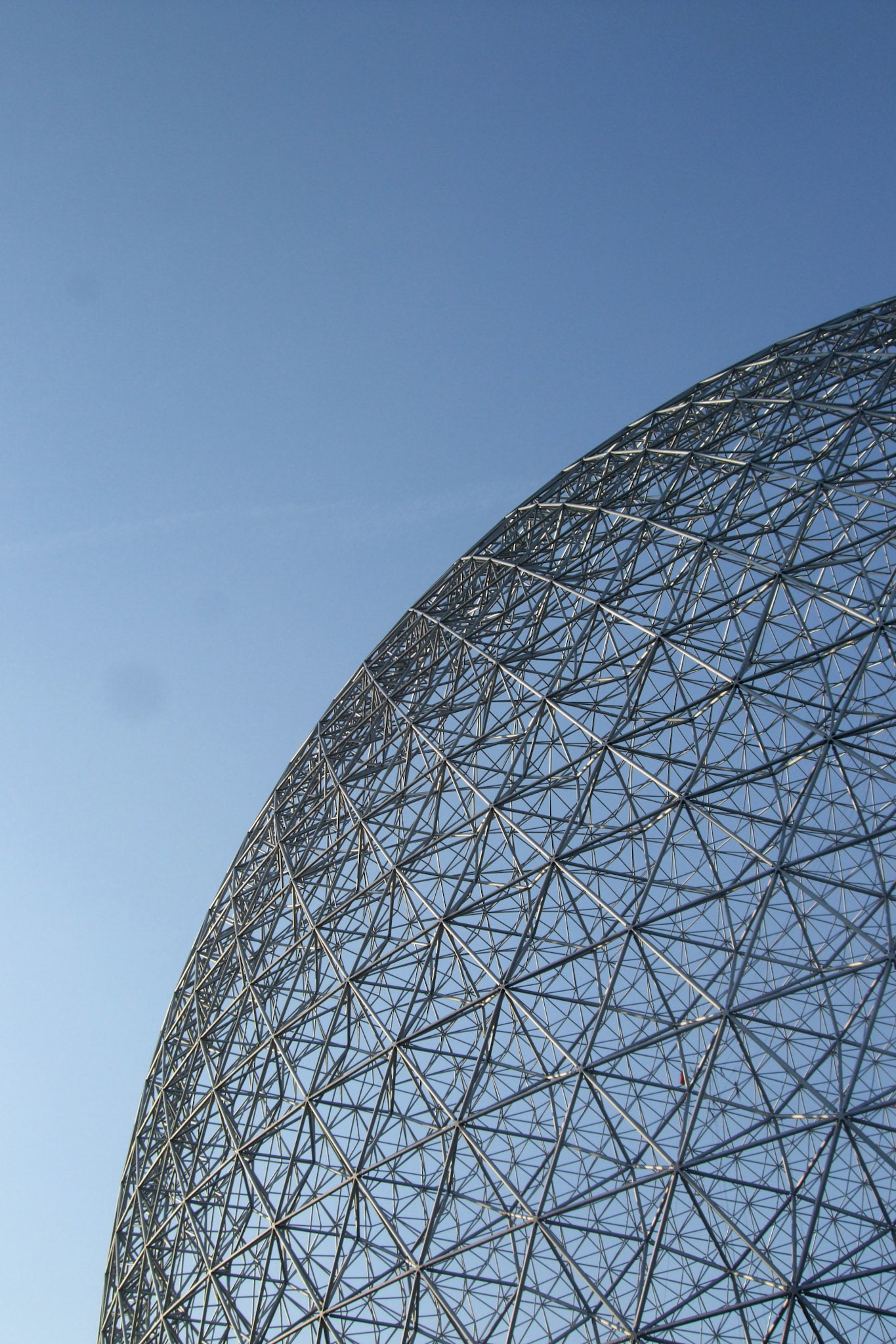 Detail of the geodesic dome structure of the Montreal Biosphere