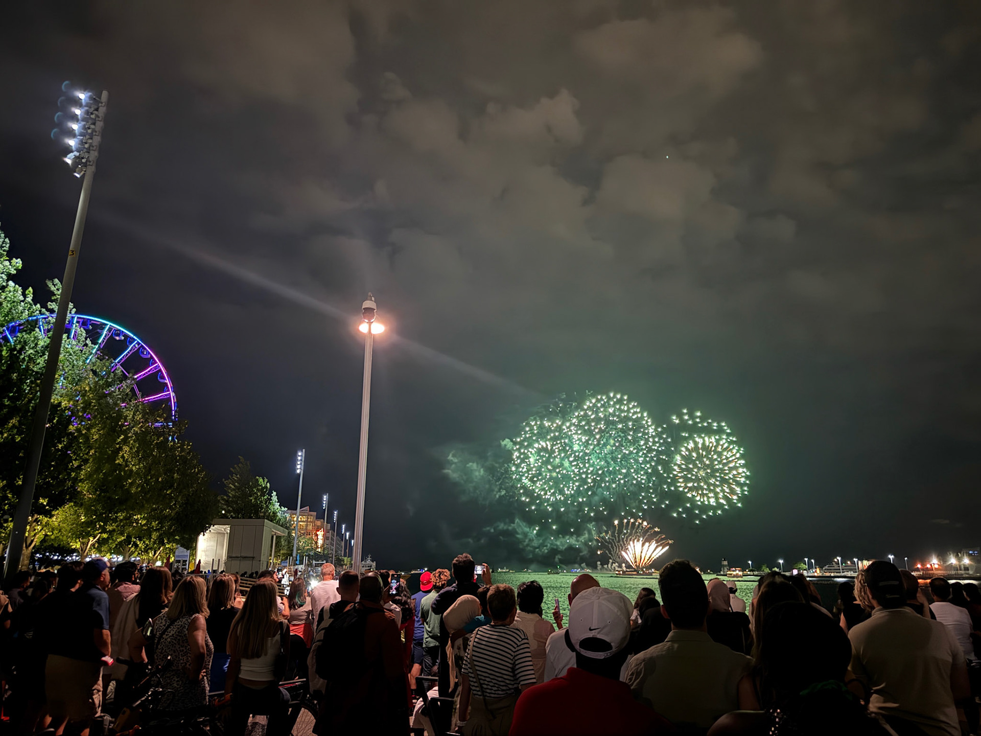 Every Wednesday and Saturday night in the Summer, there are fireworks at Navy Pier