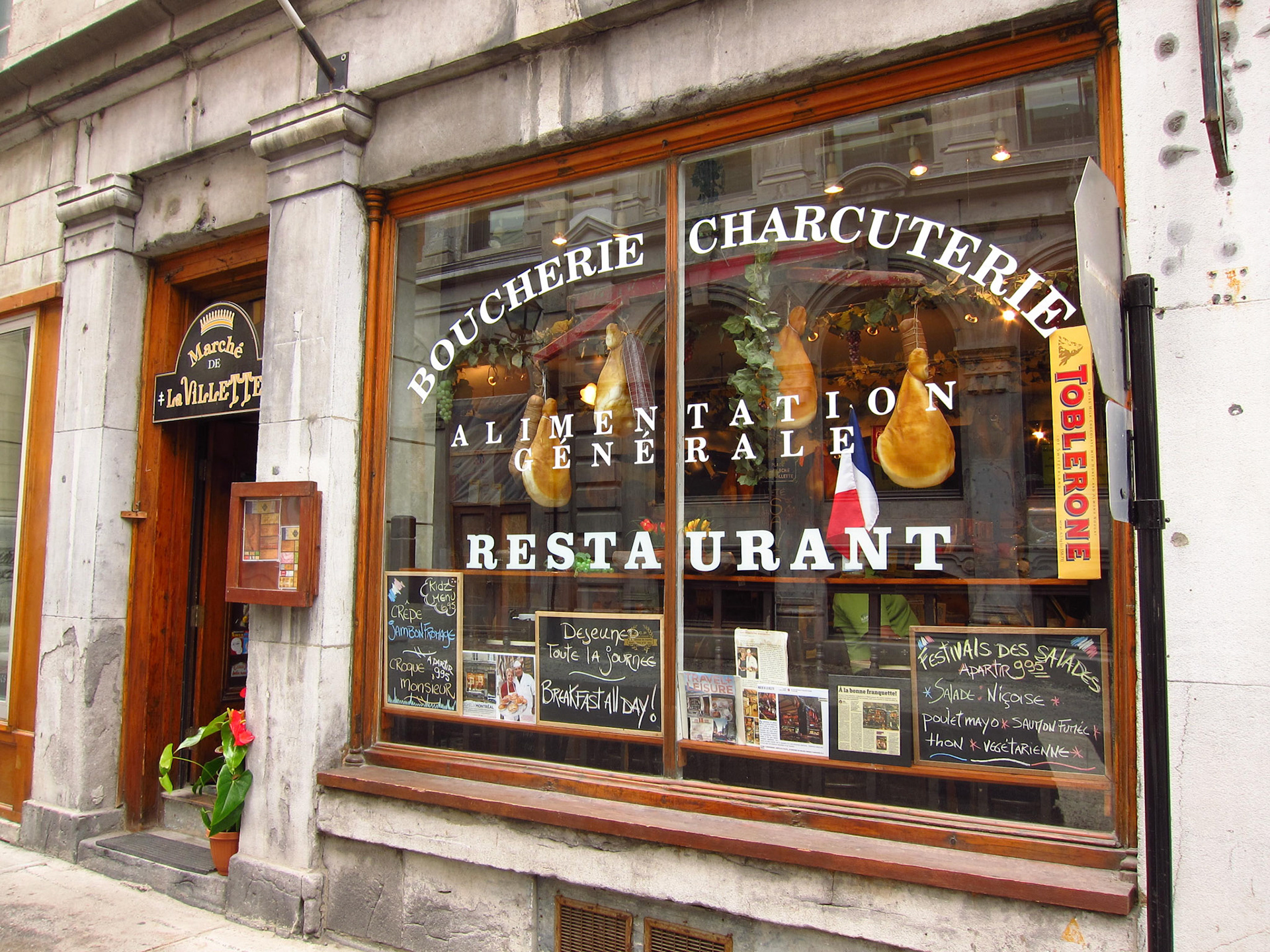 French Food in Old Montreal