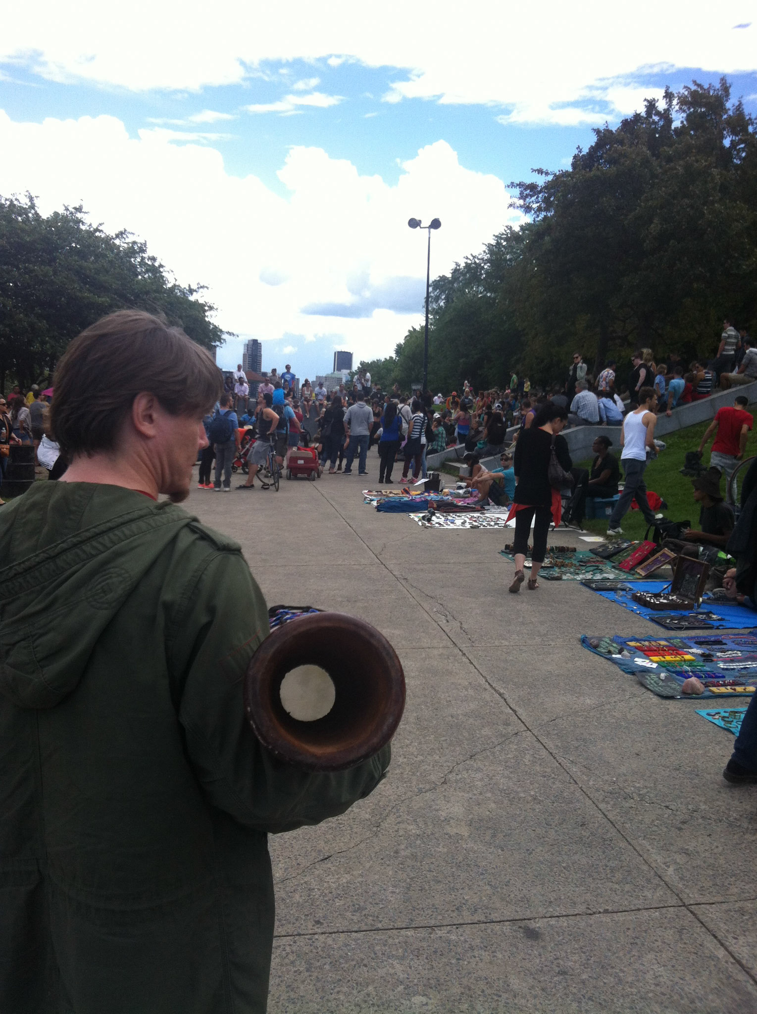 Nik and Melissa took me to the Tamtams at Parc du Mont-Royal
