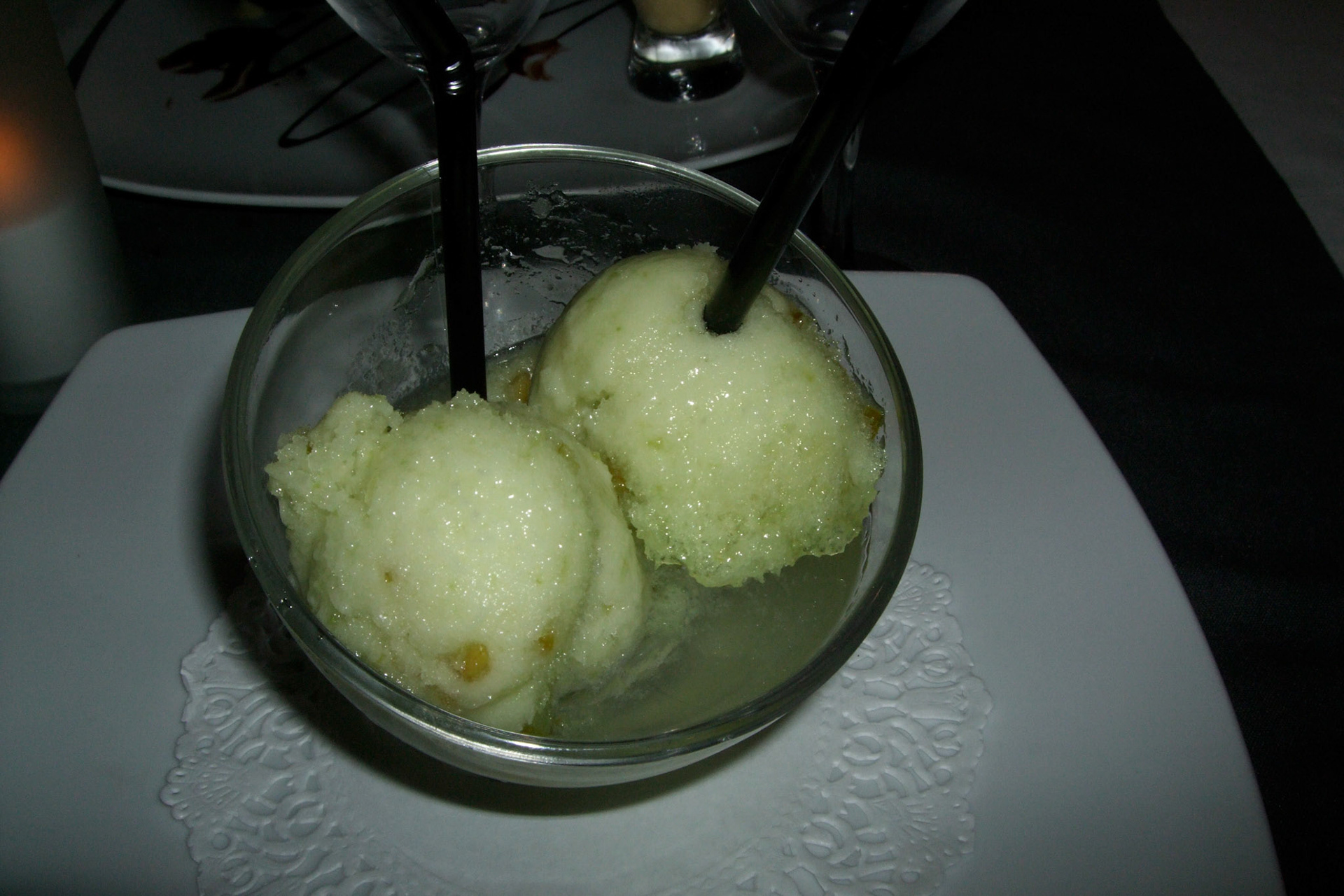 I opted for sorbet with vodka. Hey; Polish guys like vodka.