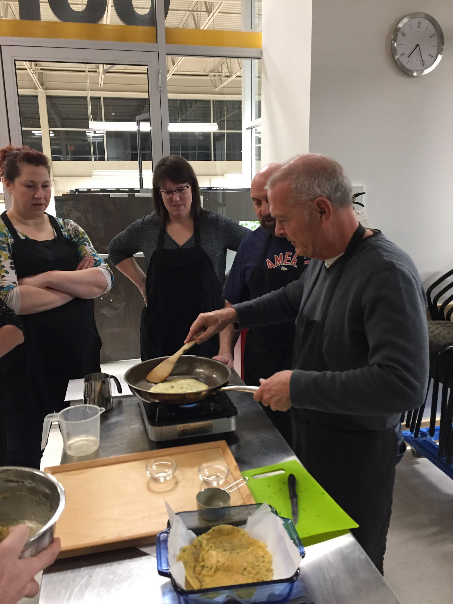All of my guests got to participate in some hands-on cooking