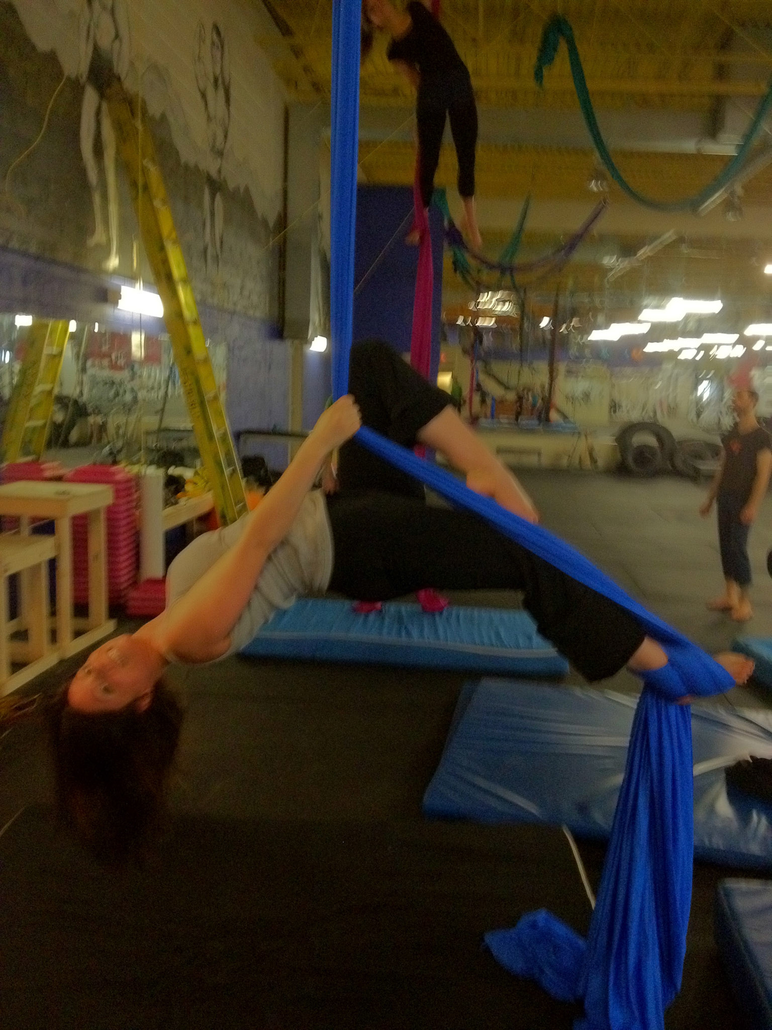 Megan learns the ropes