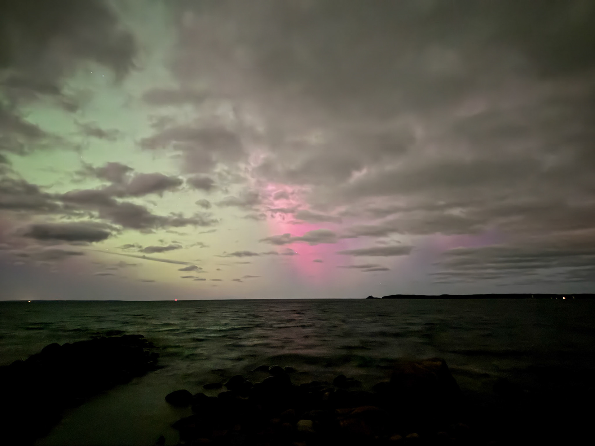 Northern Lights at Cottage - October 10, 2024