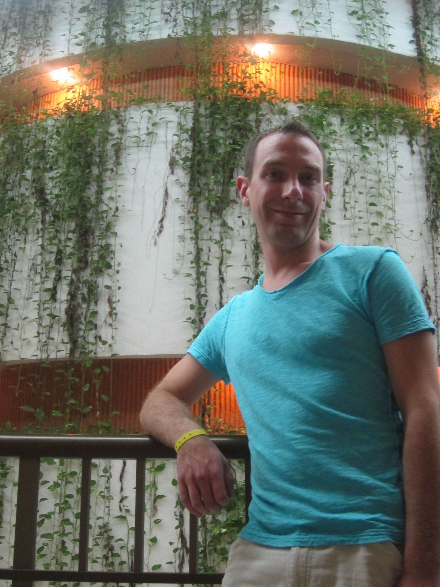 Getting ready for dinner with Kelly