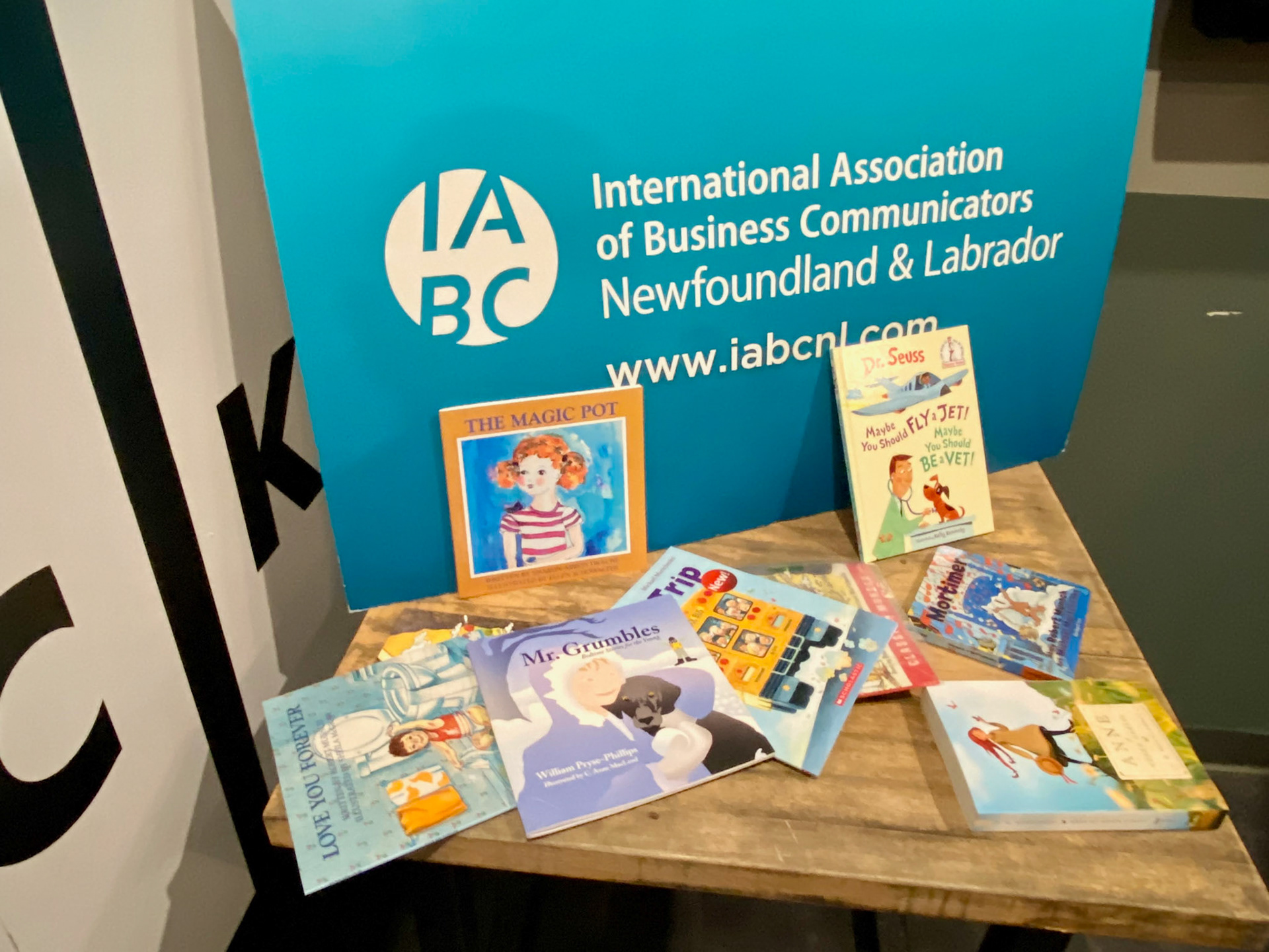 We brought children's books with us to donate to a local St. John's women's shelter