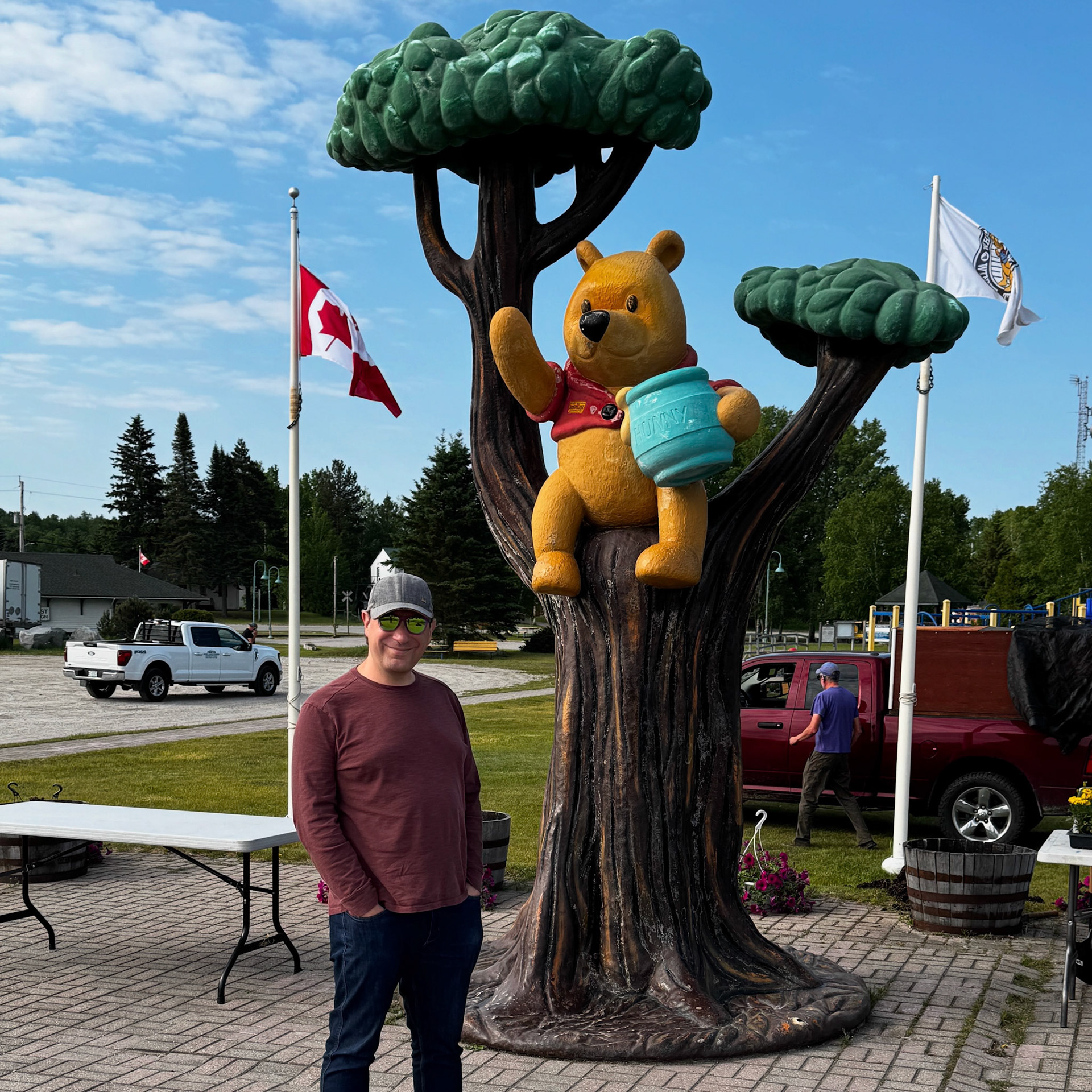 Winnie the Poo monument in White River
