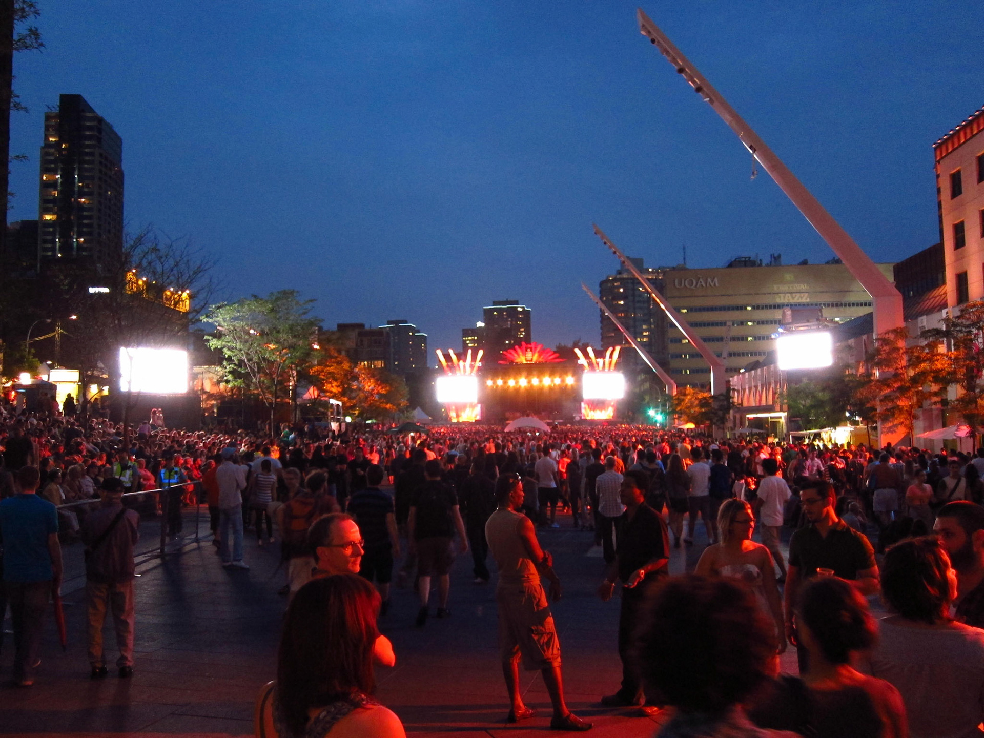 As a beautiful summer dusk falls, the Jass Festival crowds thicken