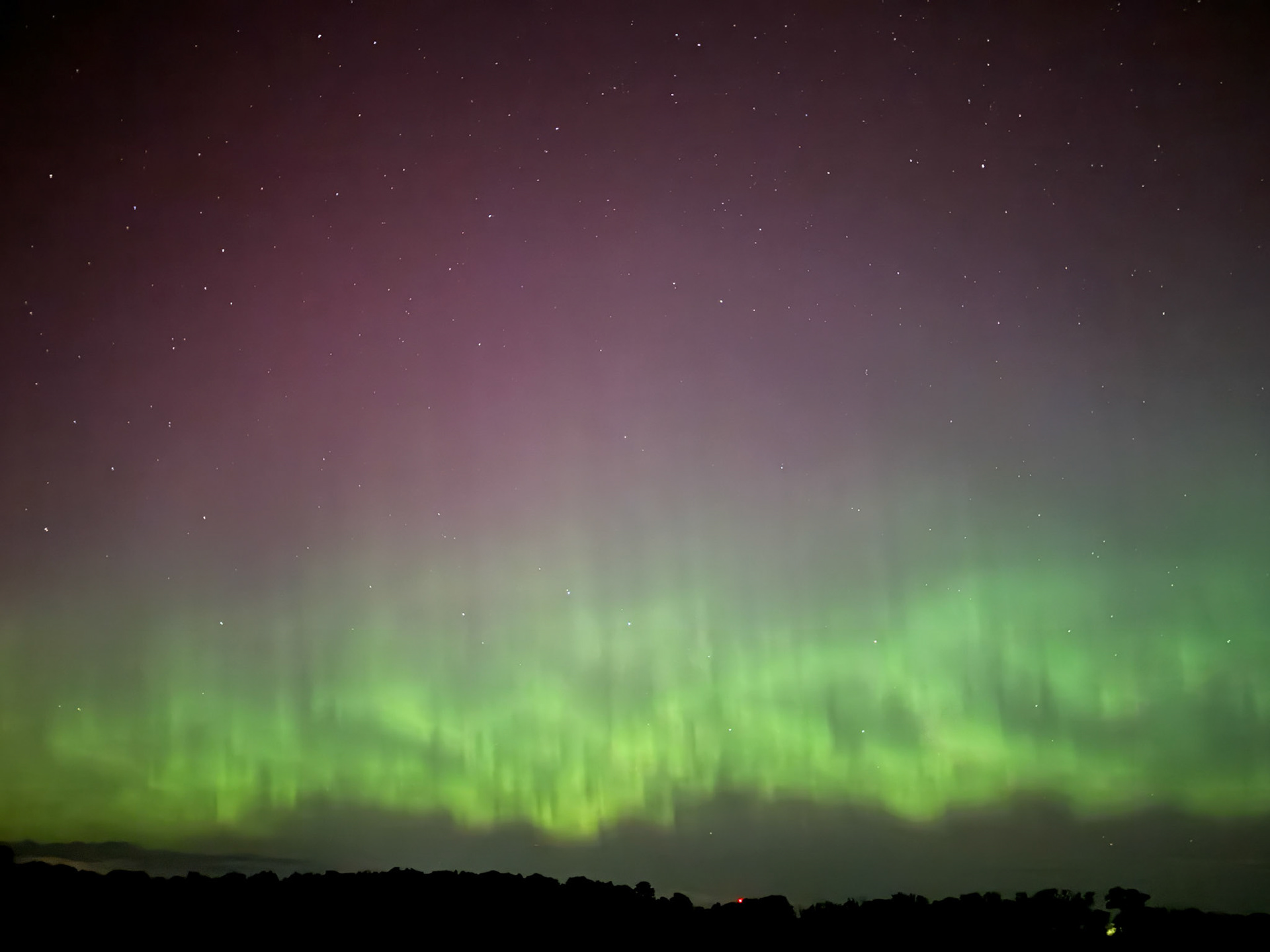 Northern Lights -  1:31-2:02am August 12, 2024 - Eight Mile Road and Adelaide Street, north of London, Ontario