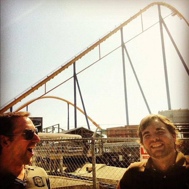 Final long weekend adventure: Canada's Wonderland with @jordan_102. 1st time ever on the hypercoasters! Againagainagain!!!