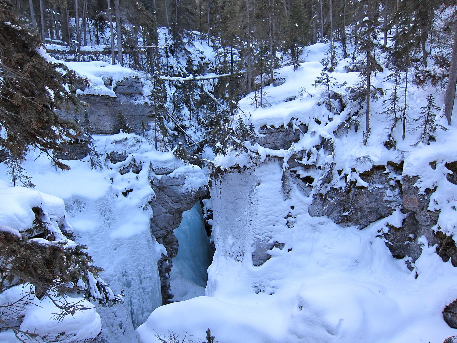 The Maligne River Canyon