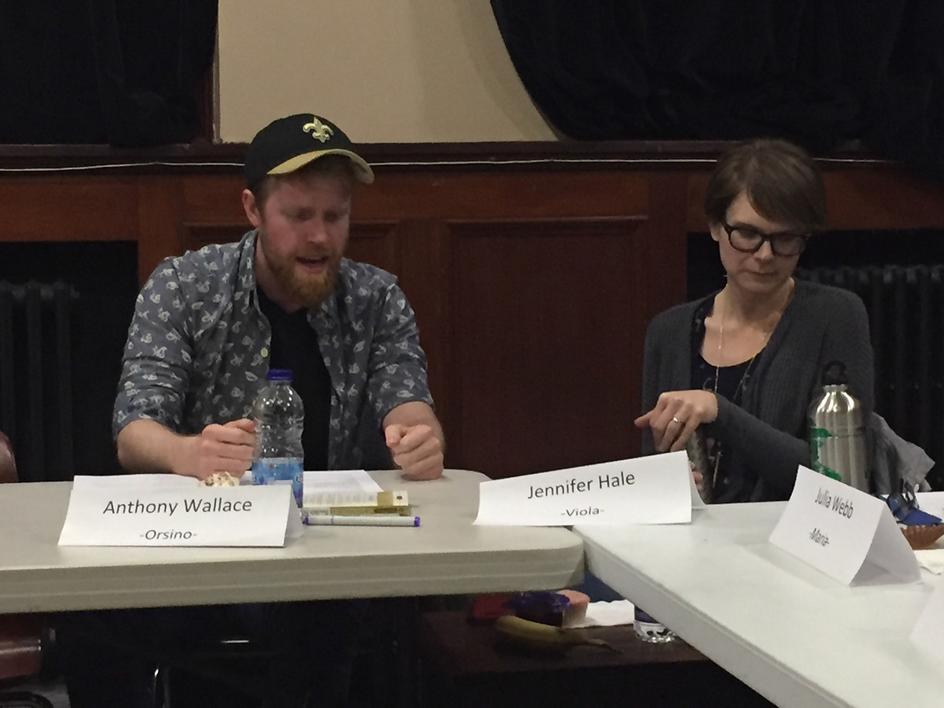 First read-through with the whole cast