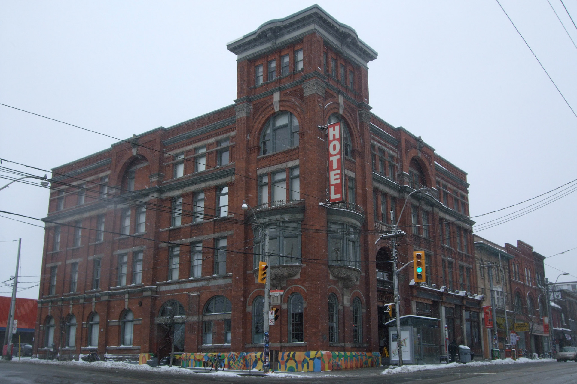 Part of my urban exploring weekend was visiting Toronto's restored Gladstone Hotel, a hub of West Queen West