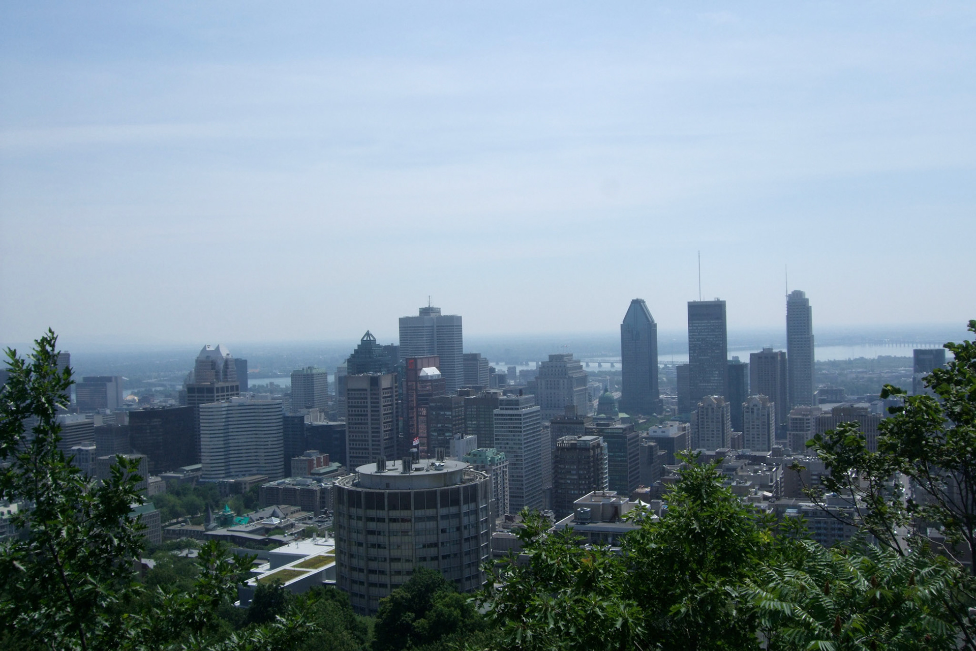 Downtown Montreal from Mount Royal