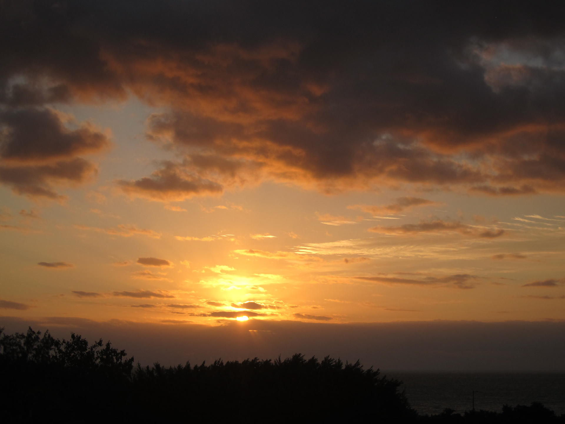 Sunset from our balcony