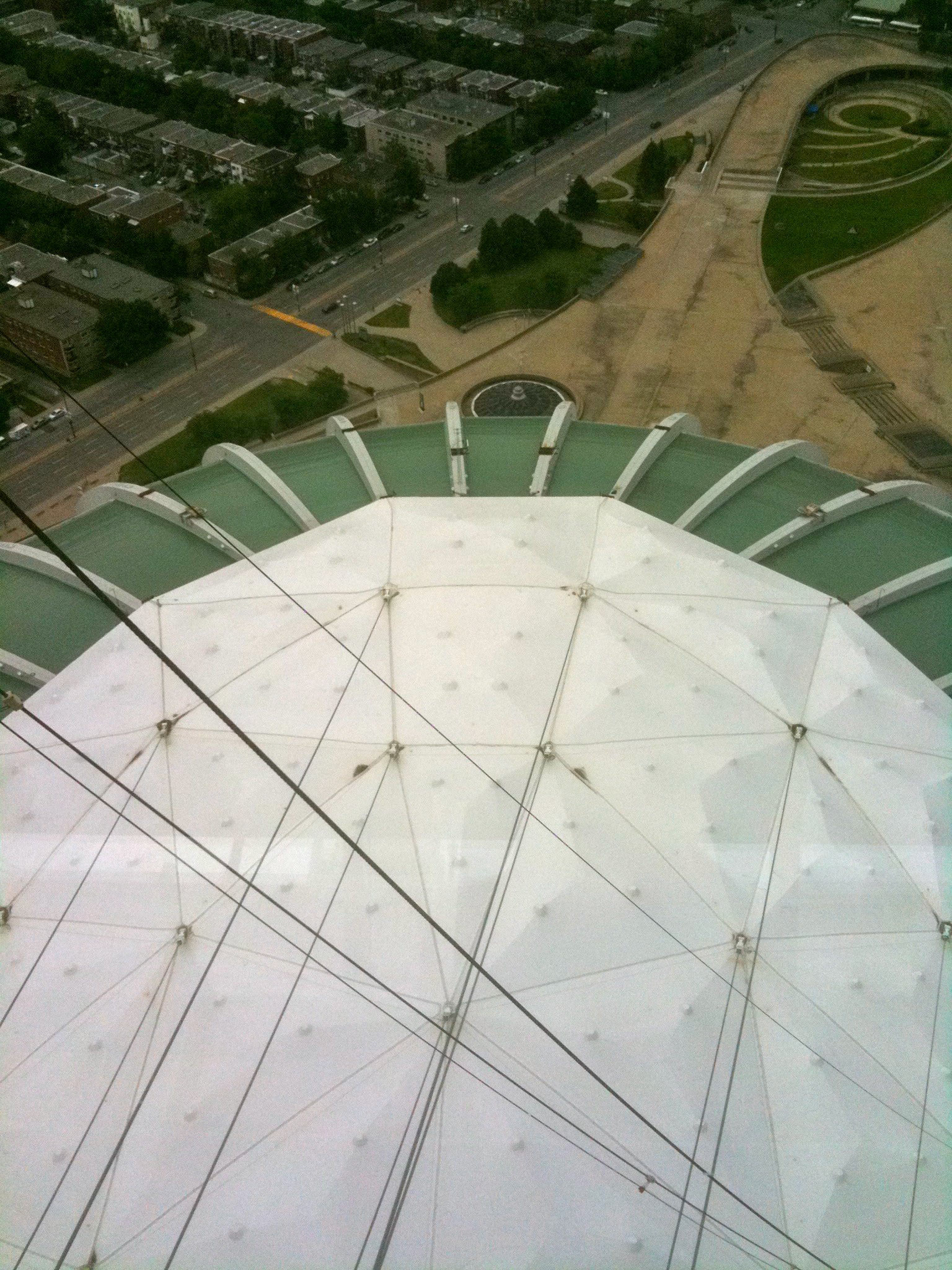 The complex cable structure was supposed to retract the huge fabric roof of the stadium. That was supposed to work??