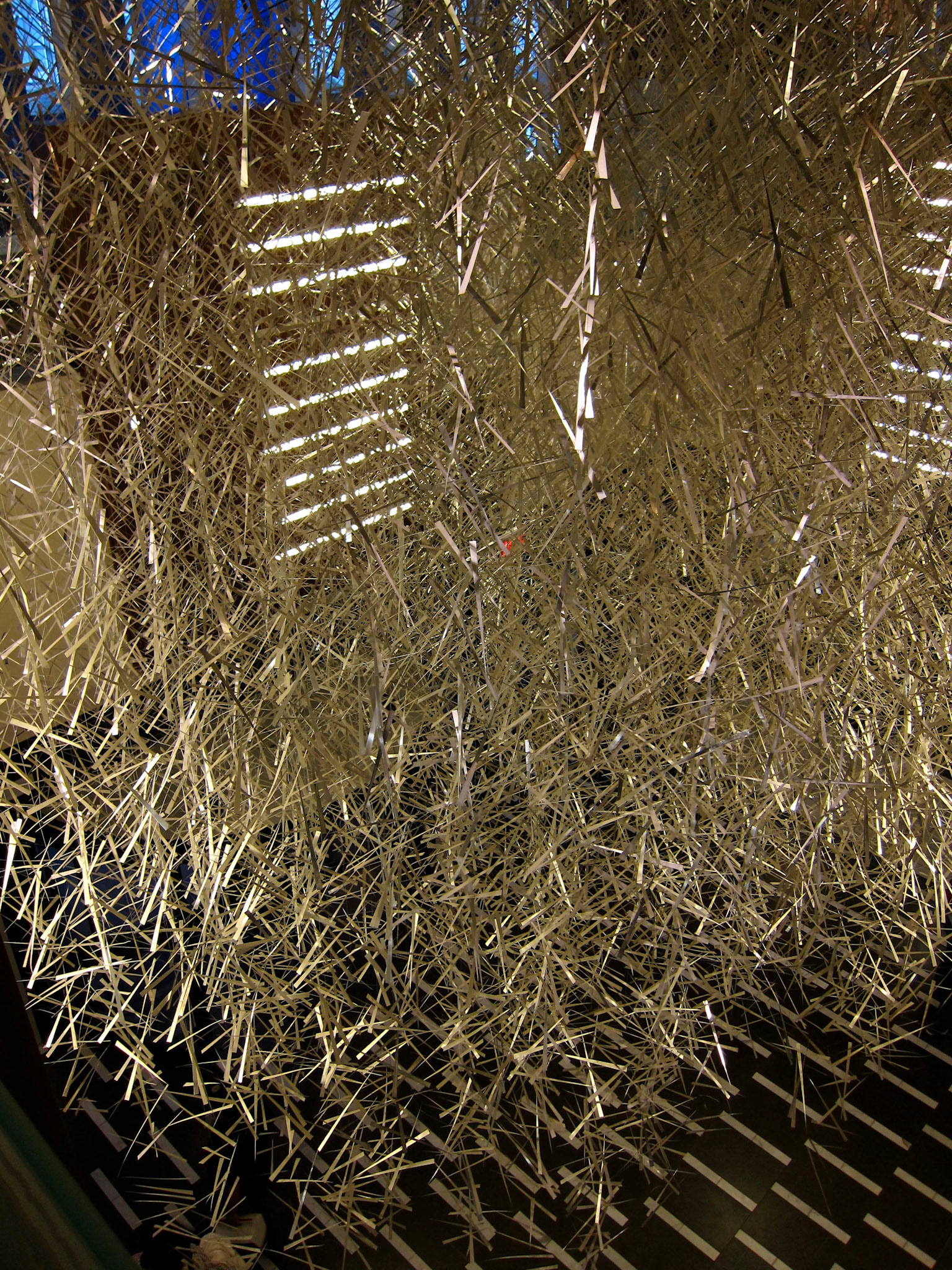 Spiffy art installation in the Westin lobby