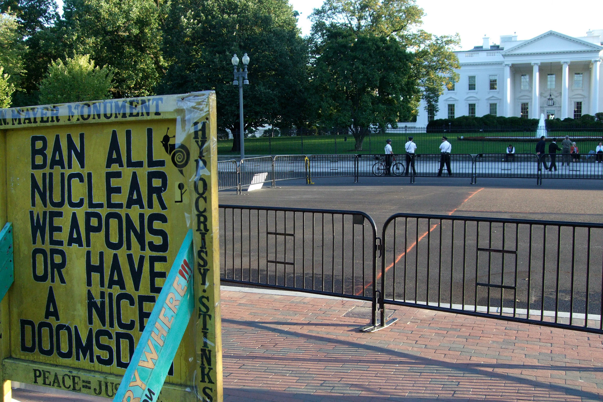 And this permanent protest display against nuclear armament. This was here when I visited in grade 8; and probably earlier