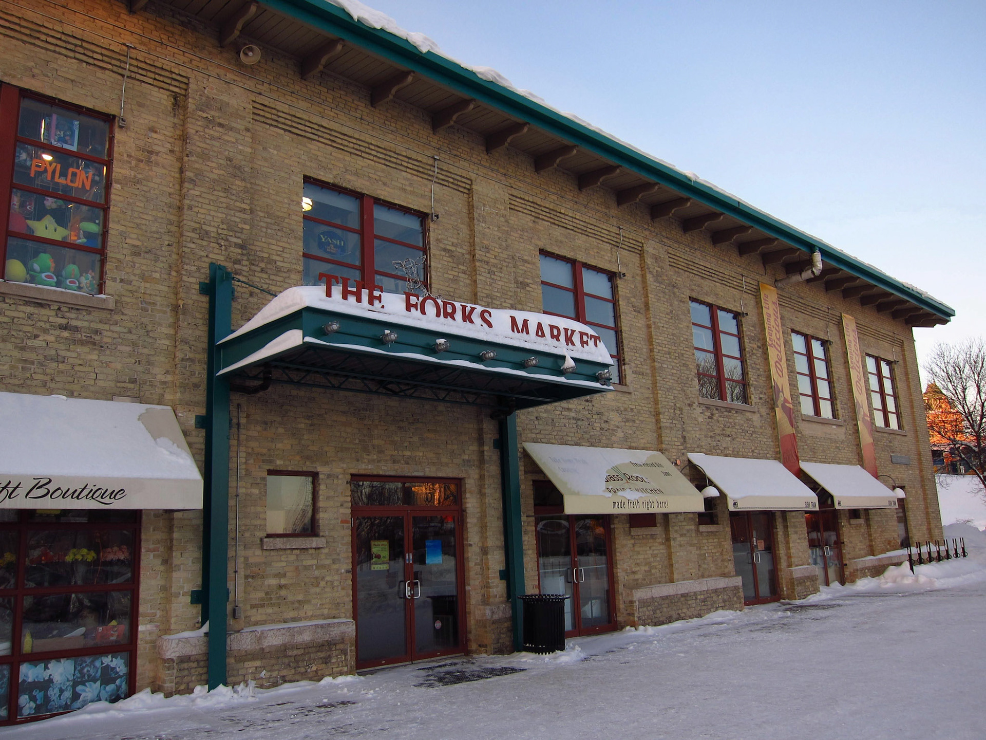 Right beside Union Station, The Forks Market is great to explore
